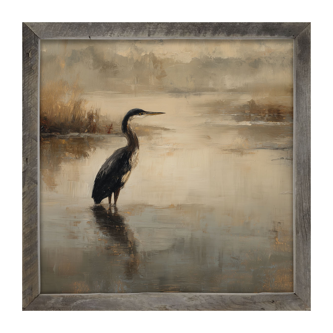 Pelican in the Water - Framed Art