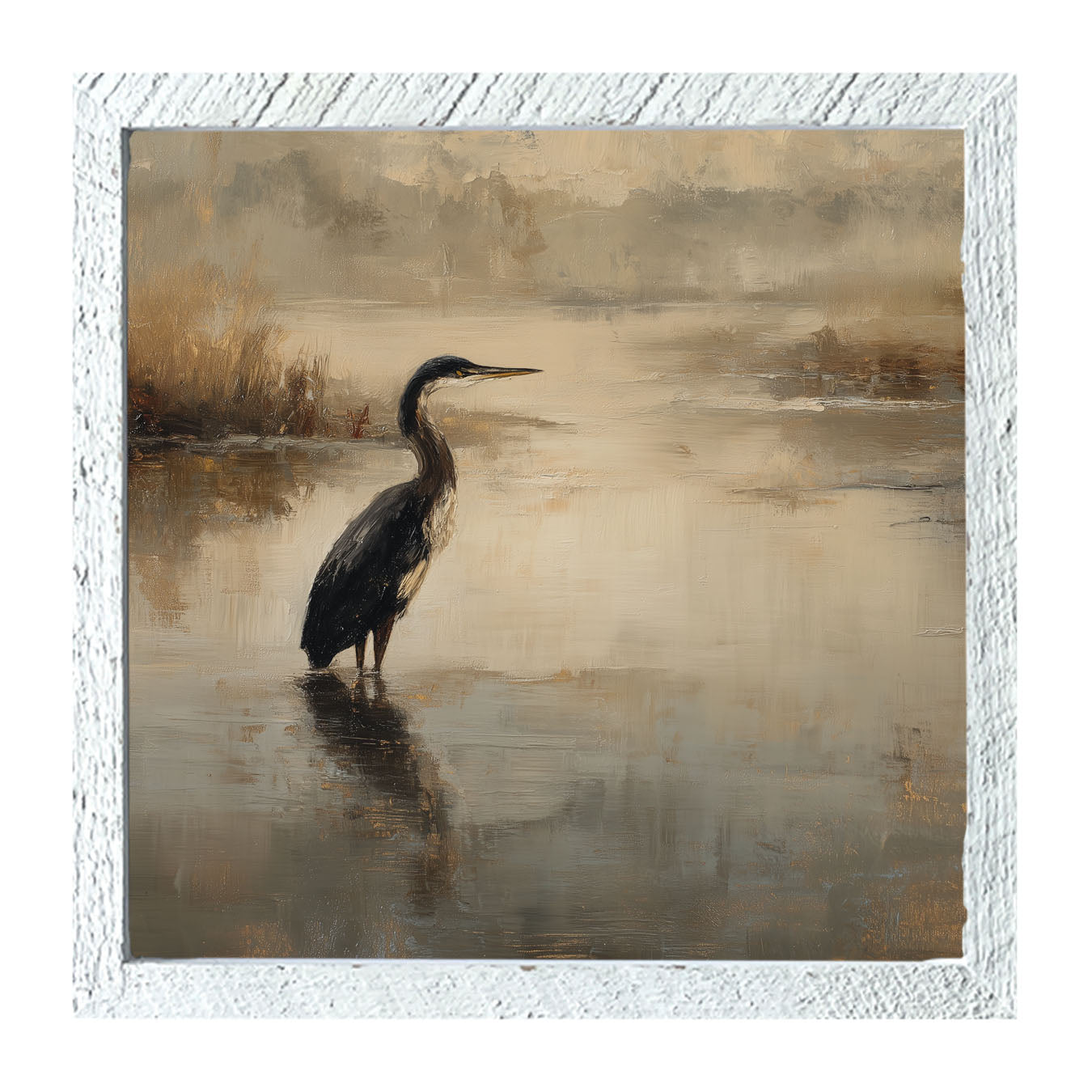 Pelican in the Water - Framed Art