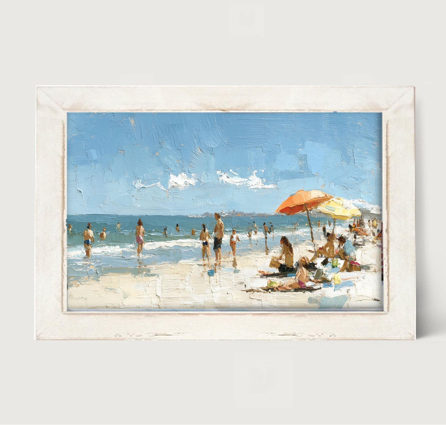 Beach Time - Orange Umbrella