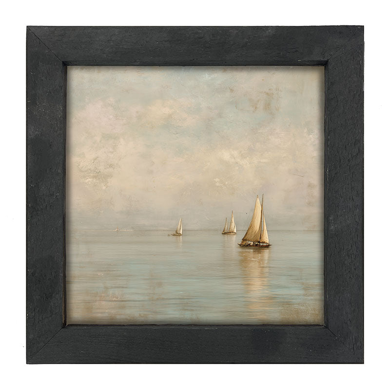 Three Sailboats - Framed Art