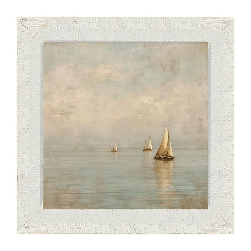 Three Sailboats - Framed Art