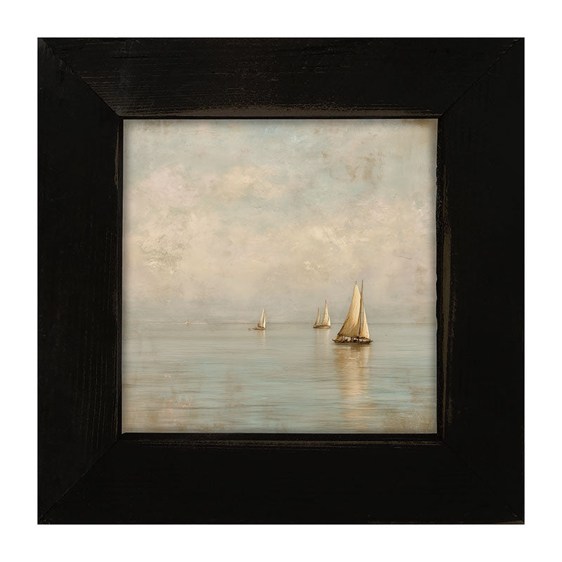 Three Sailboats - Framed Art