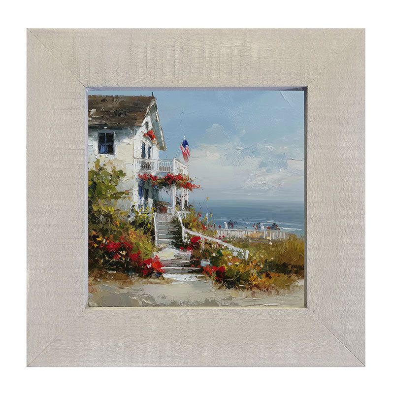Flowers at the Lake House - Framed Art