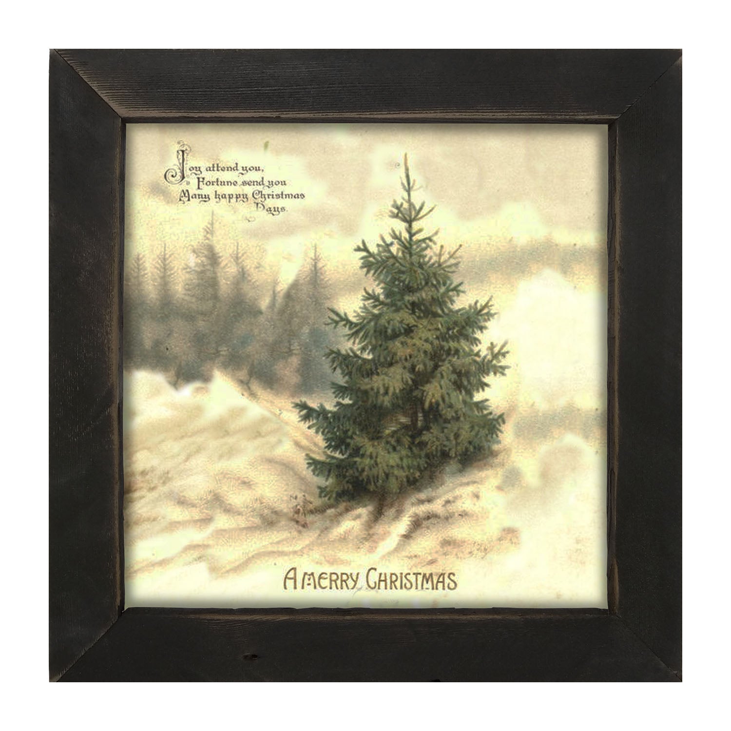 Winter Tree (Joy Attend You) - Framed art