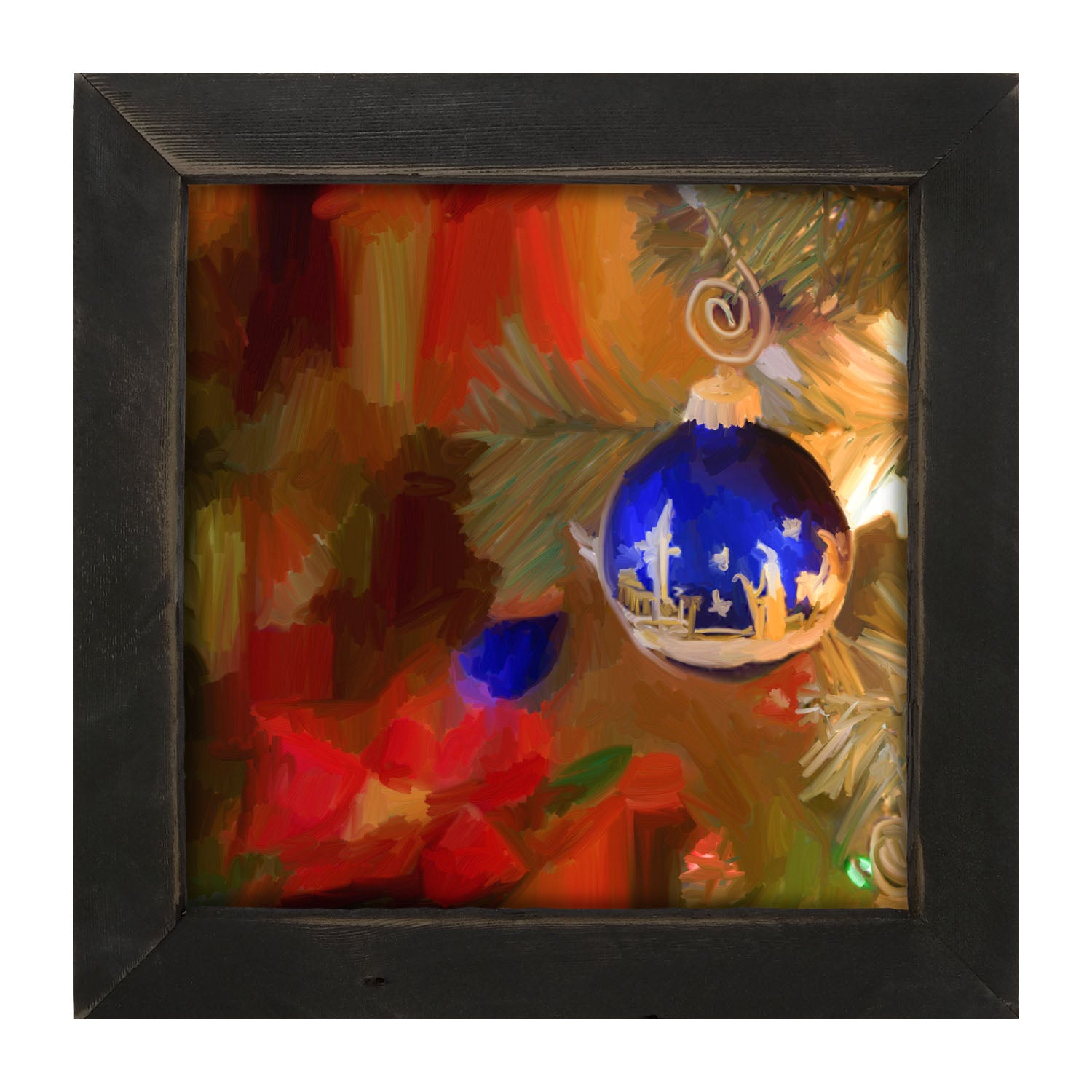 Blue Ornament - Framed art