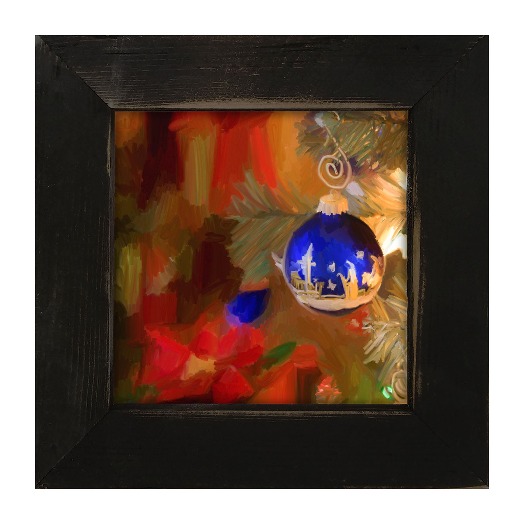 Blue Ornament - Framed art