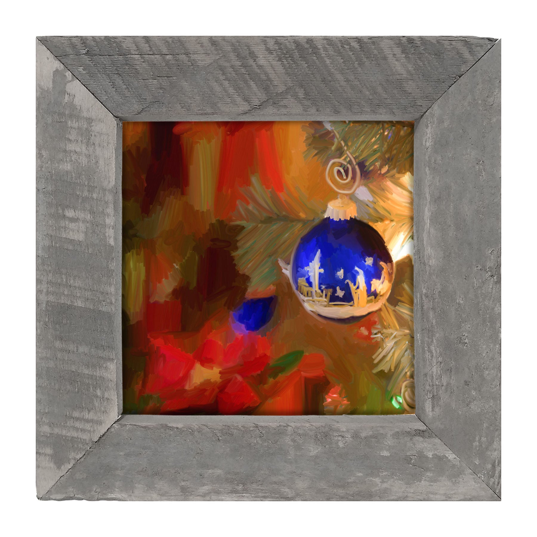 Blue Ornament - Framed art