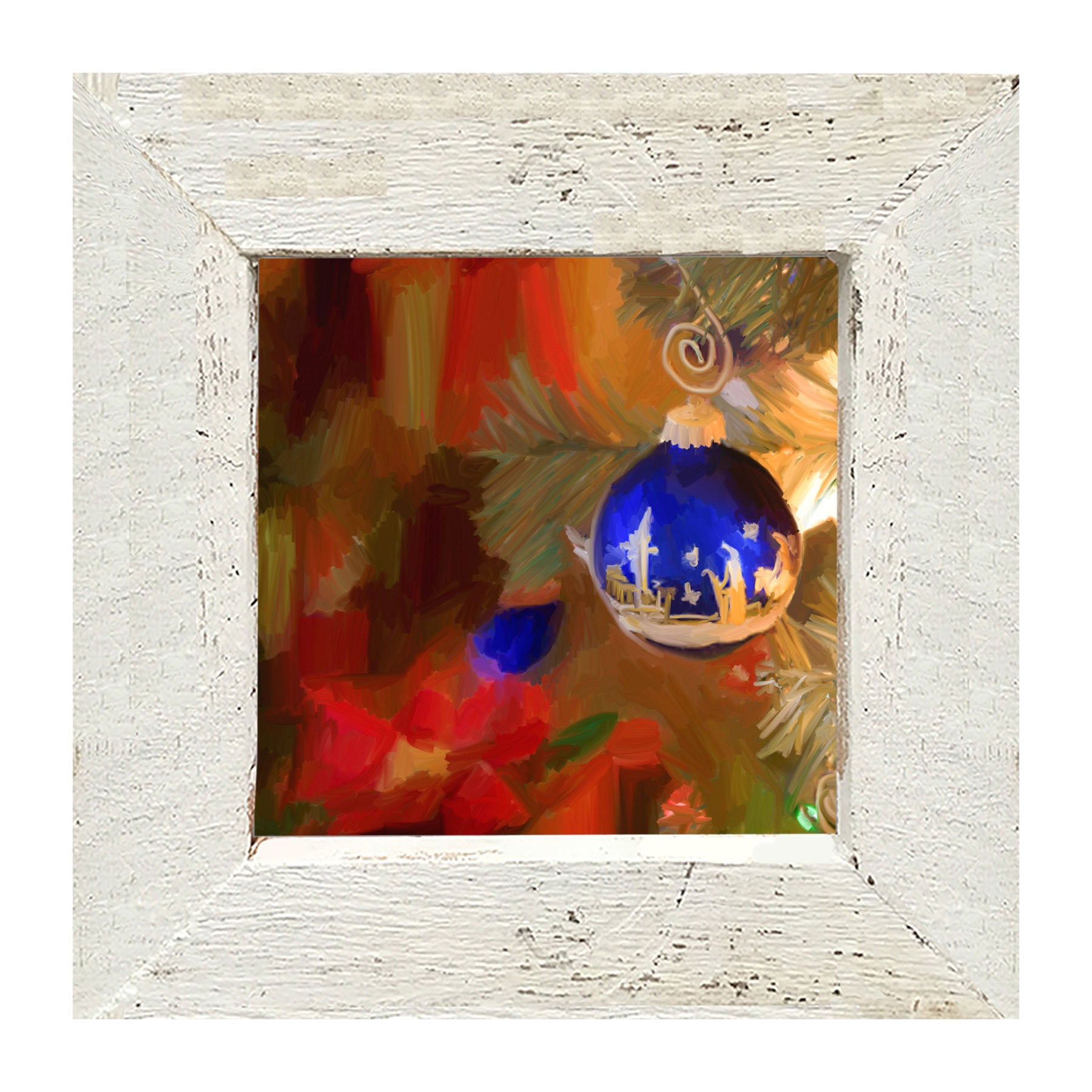 Blue Ornament - Framed art