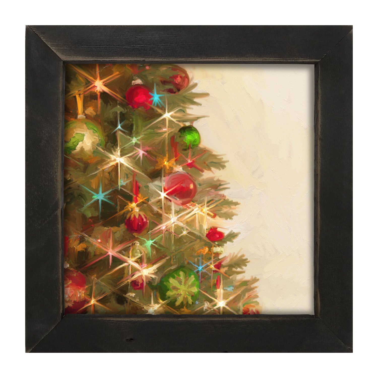 Lighted Christmas Tree - Framed art