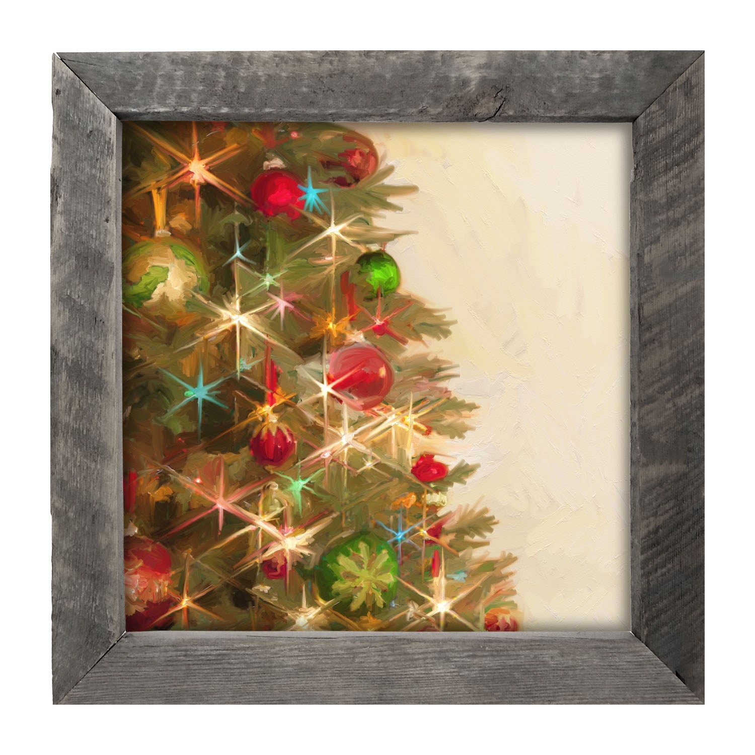 Lighted Christmas Tree - Framed art