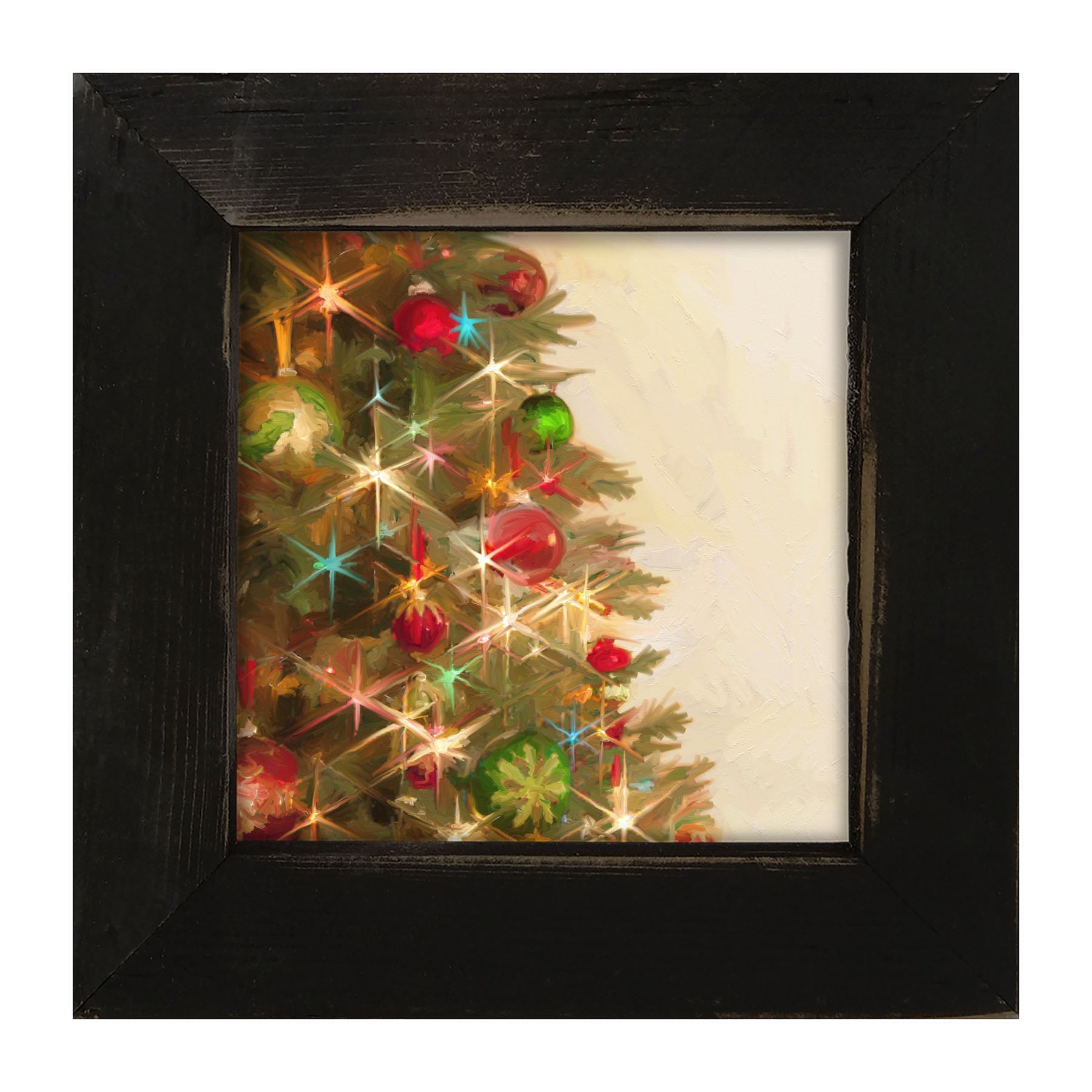 Lighted Christmas Tree - Framed art