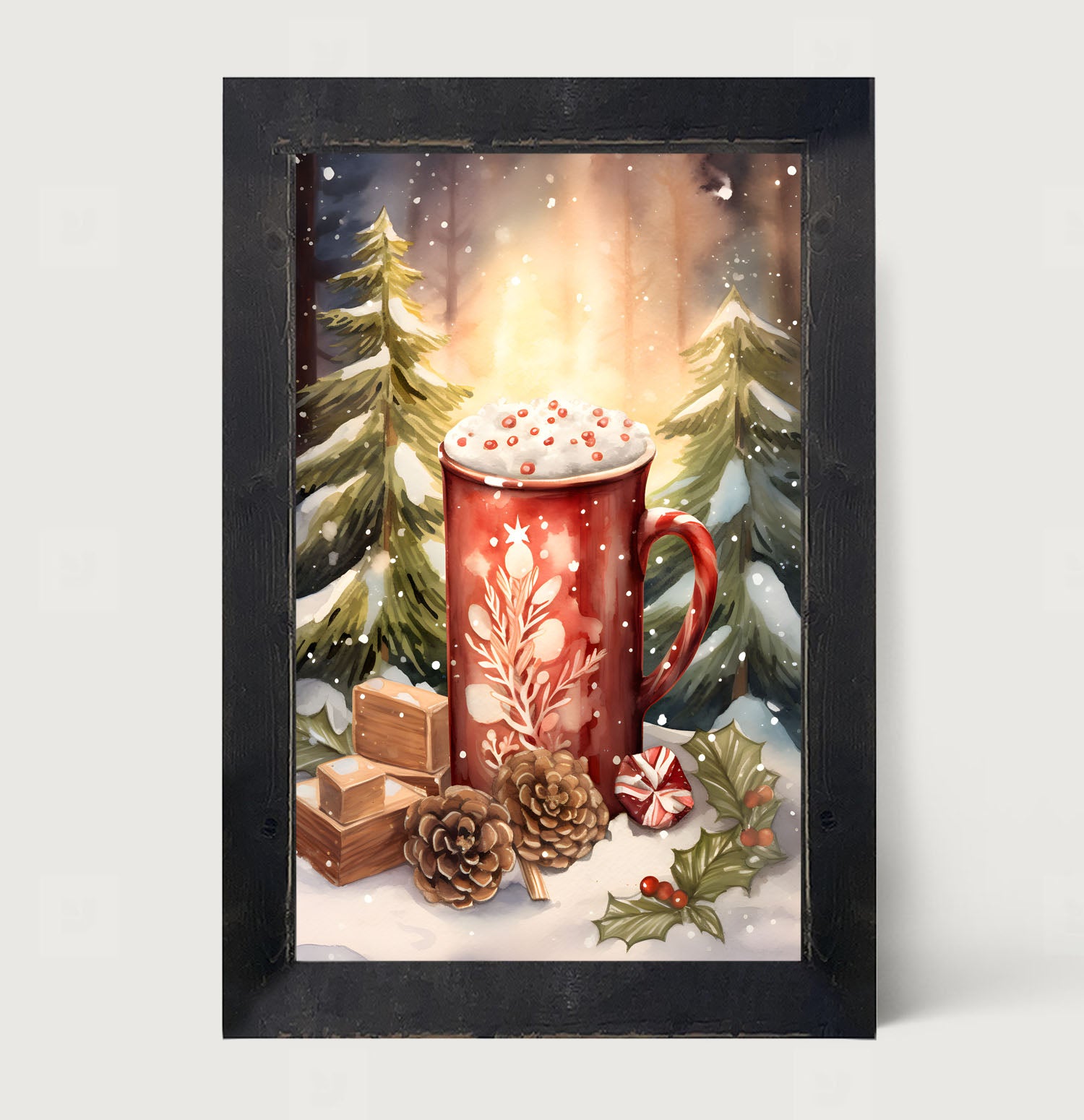 Christmas cocoa - Framed art