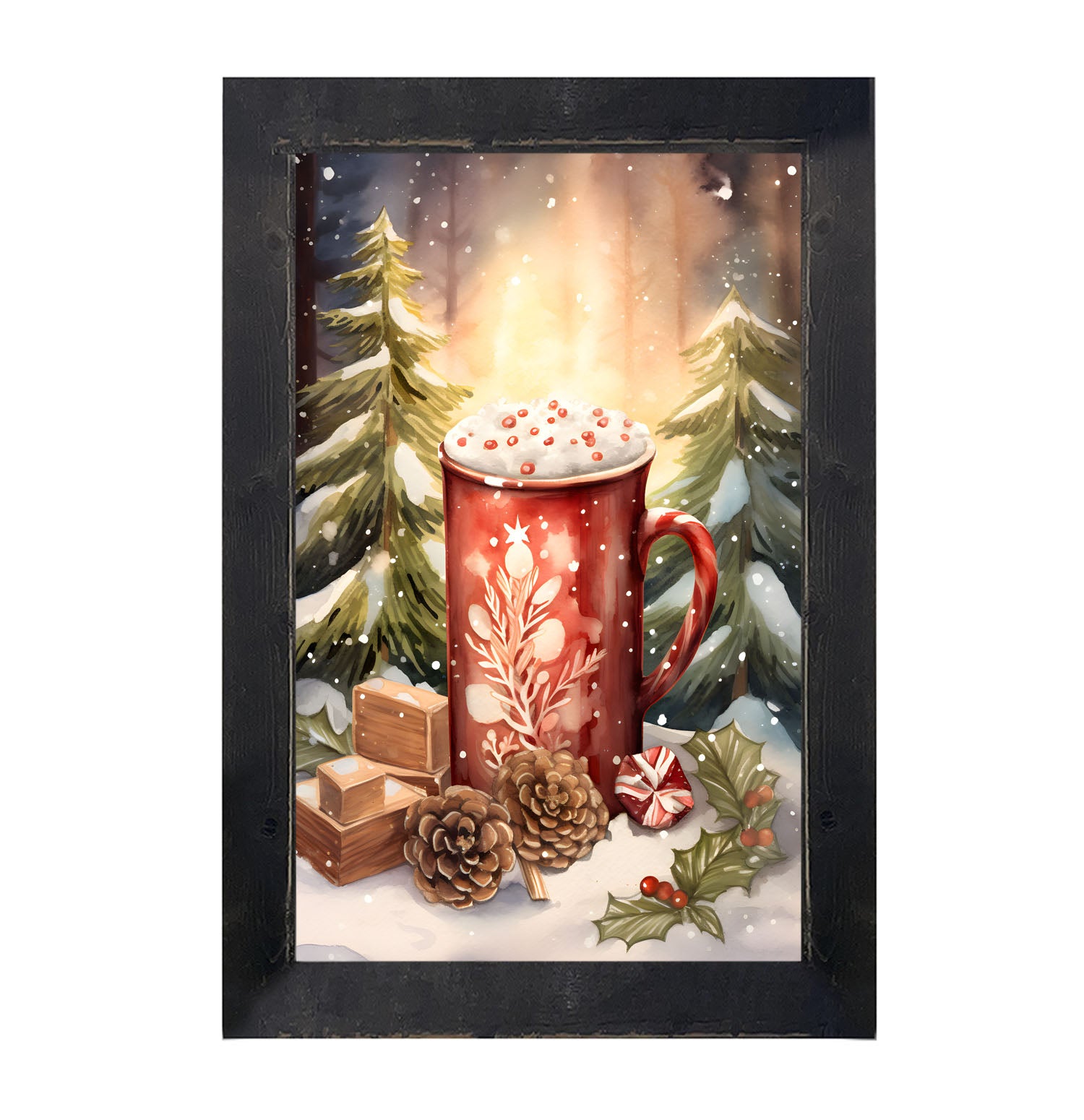 Christmas cocoa - Framed art