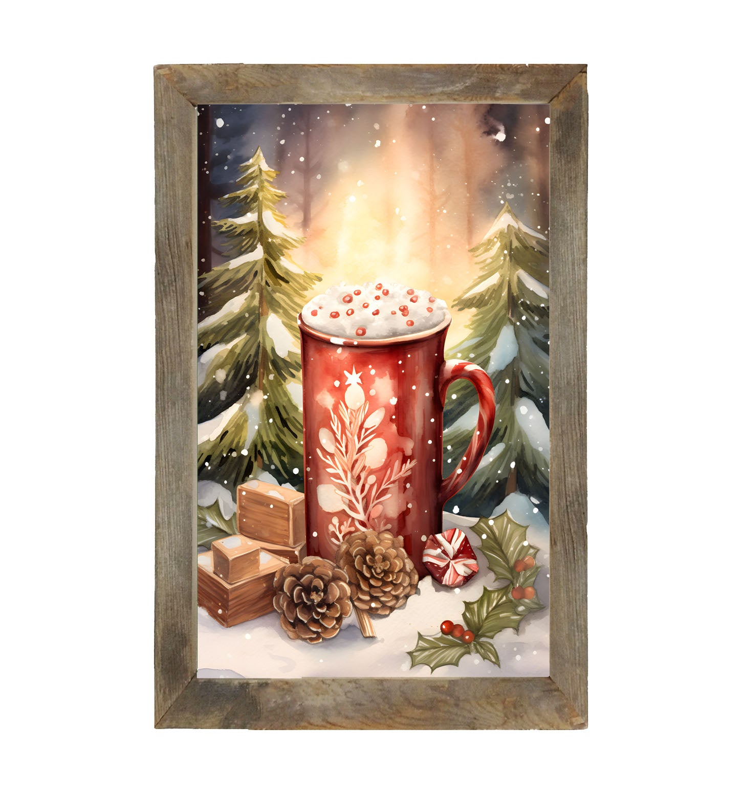 Christmas cocoa - Framed art