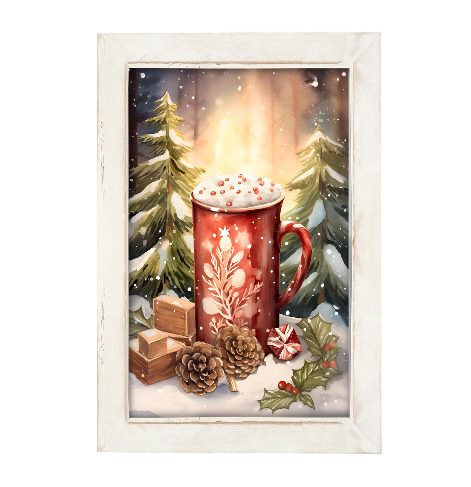 Christmas cocoa - Framed art