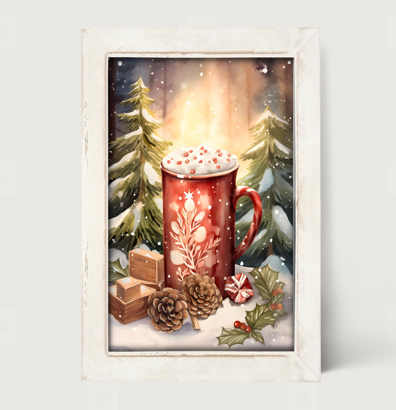 Christmas cocoa - Framed art