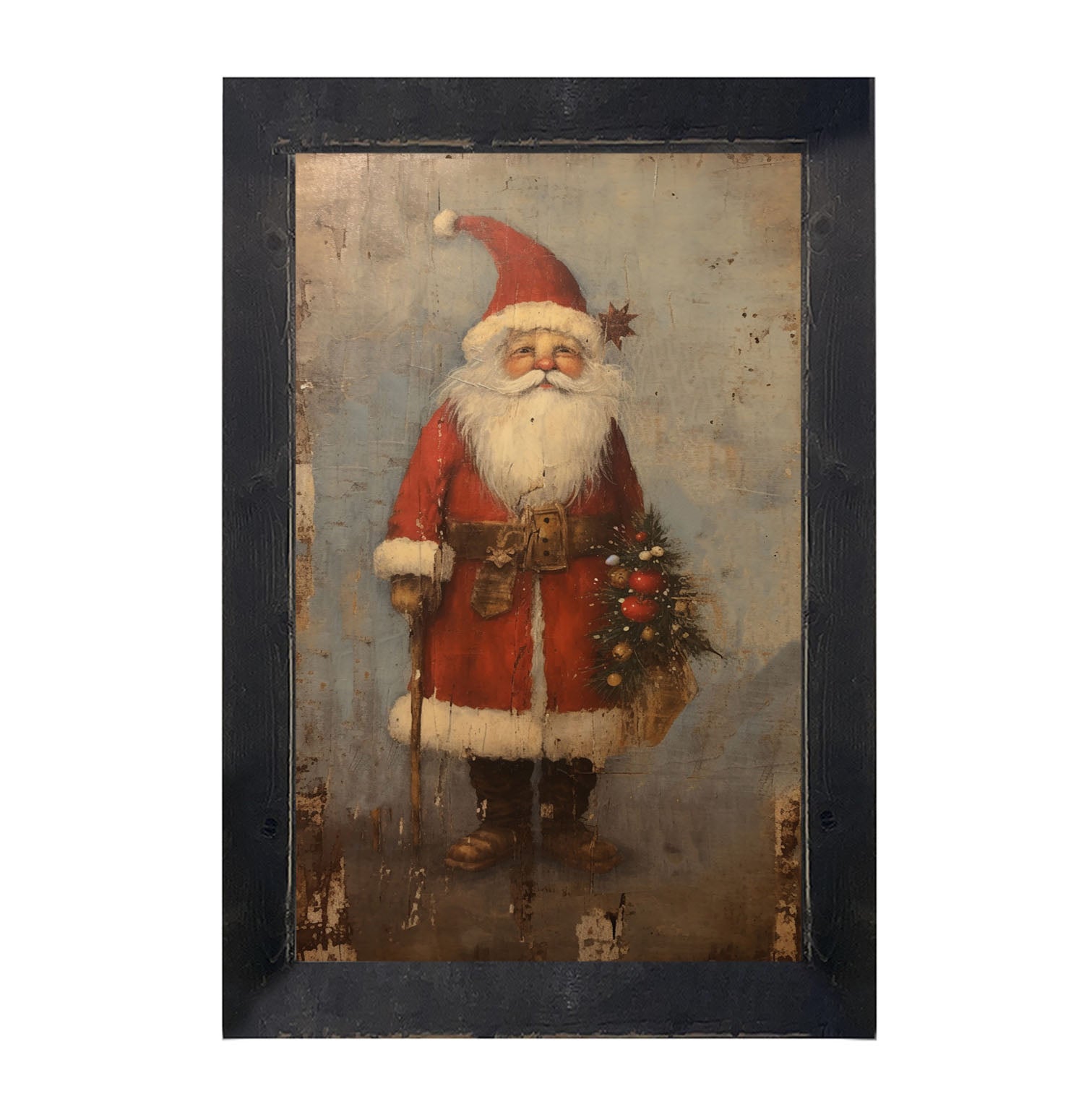 Rustic Santa - Framed art