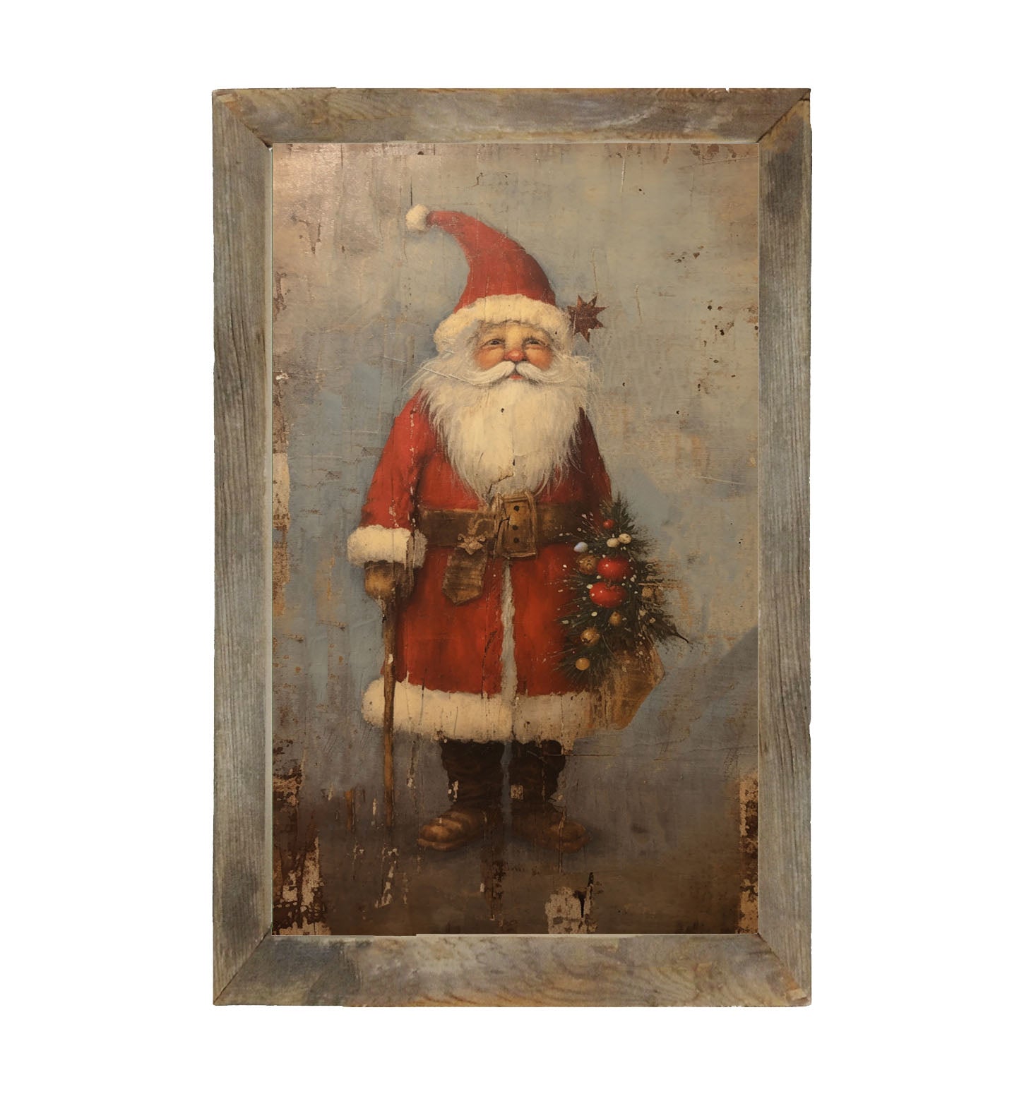 Rustic Santa - Framed art