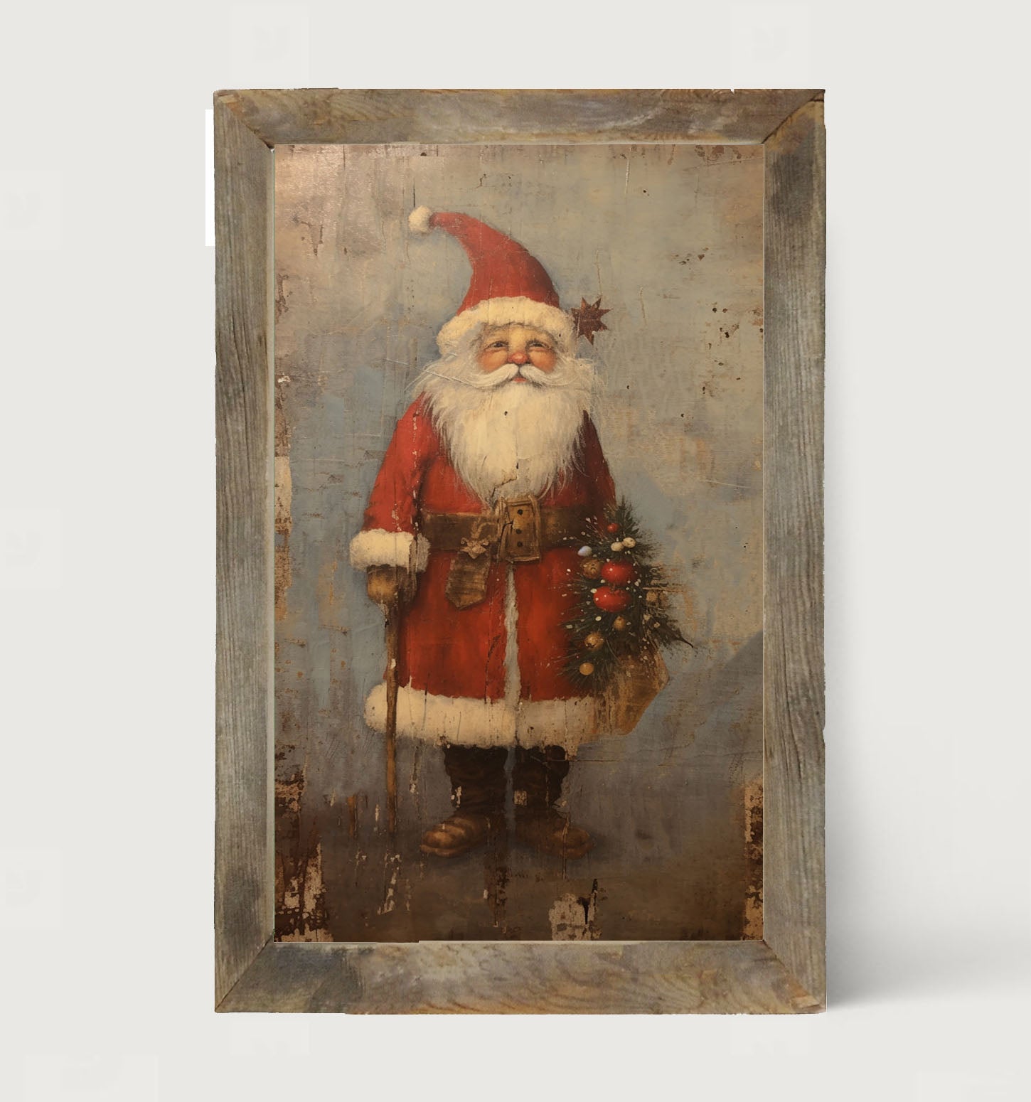 Rustic Santa - Framed art