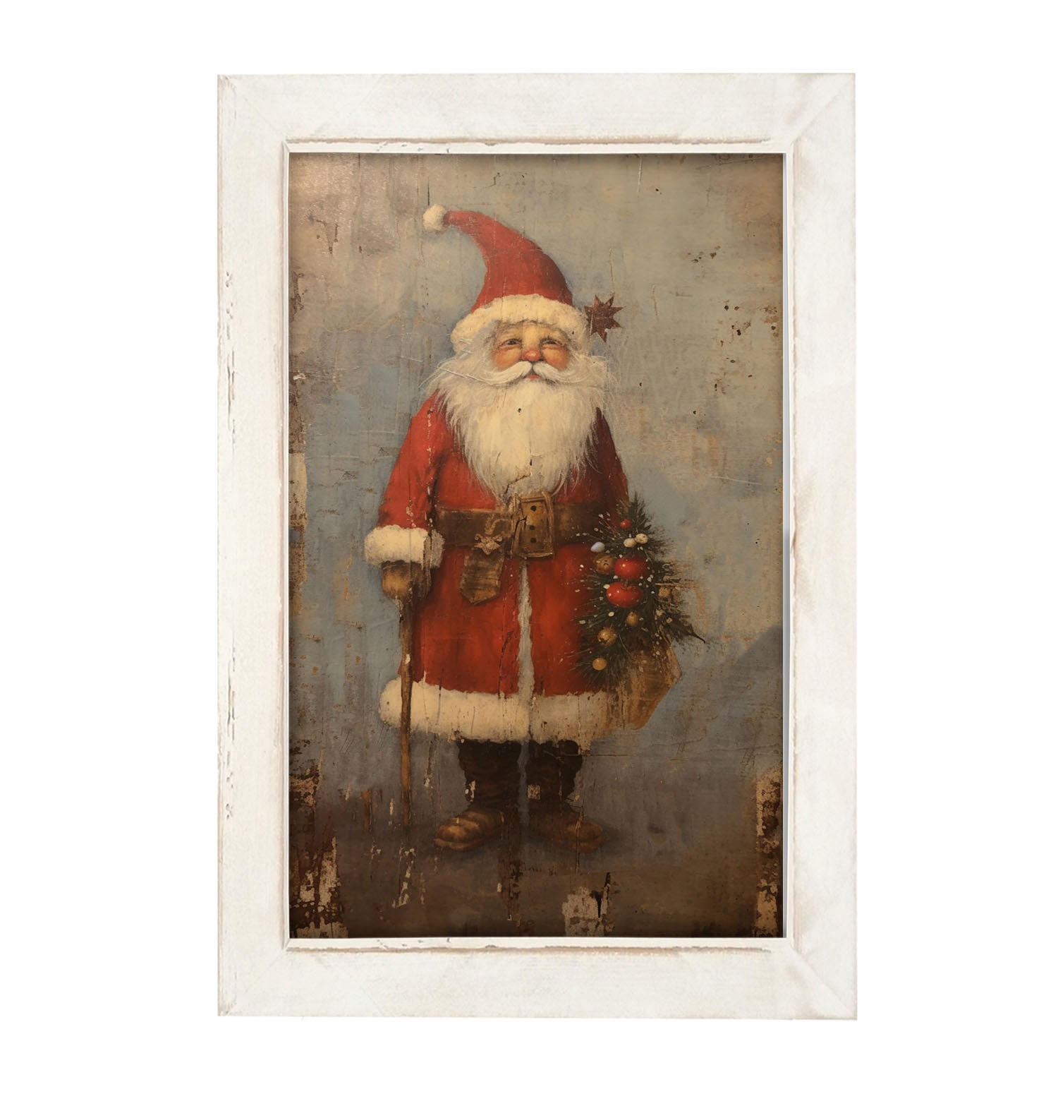 Rustic Santa - Framed art