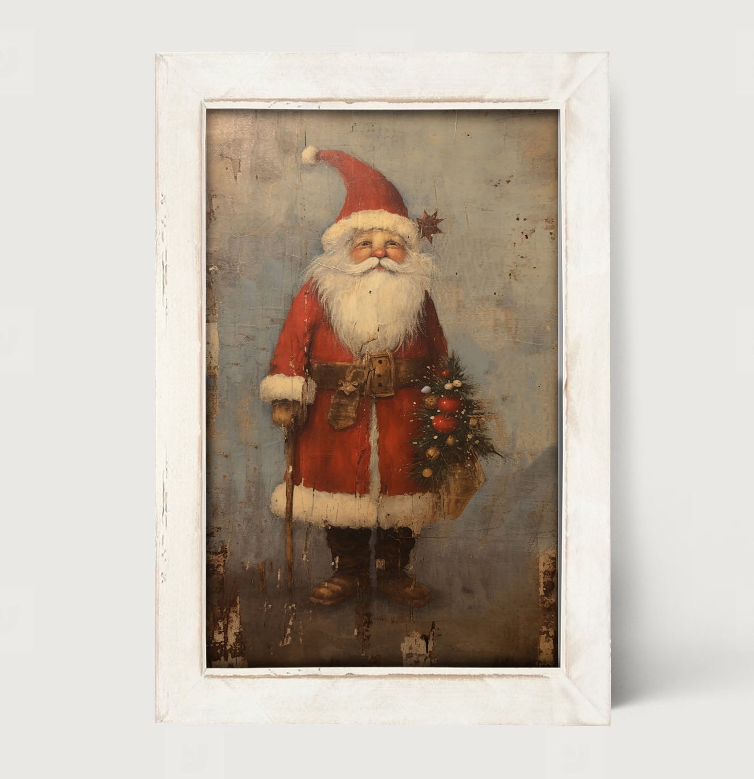 Rustic Santa - Framed art