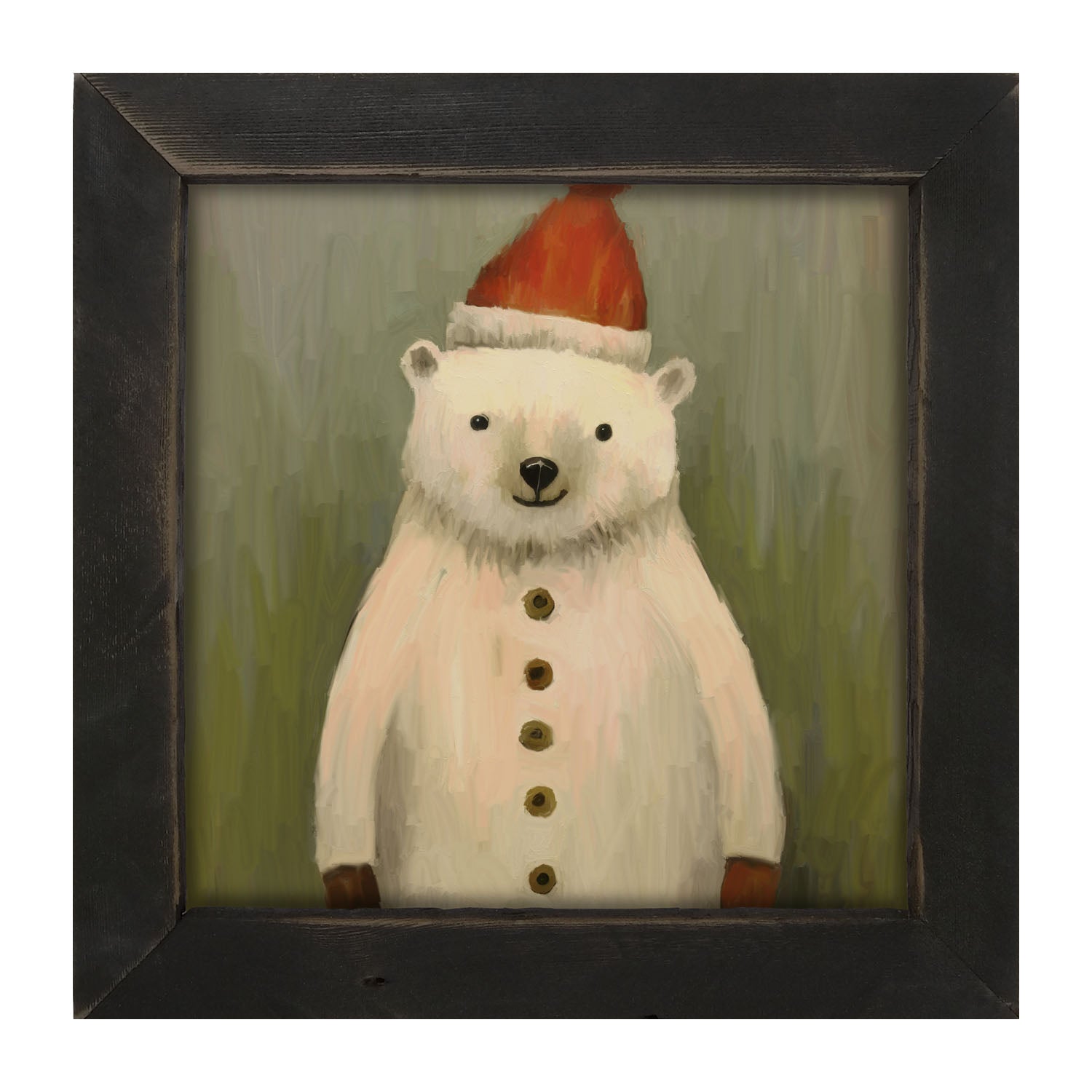 Christmas Polar Bear - Framed Art