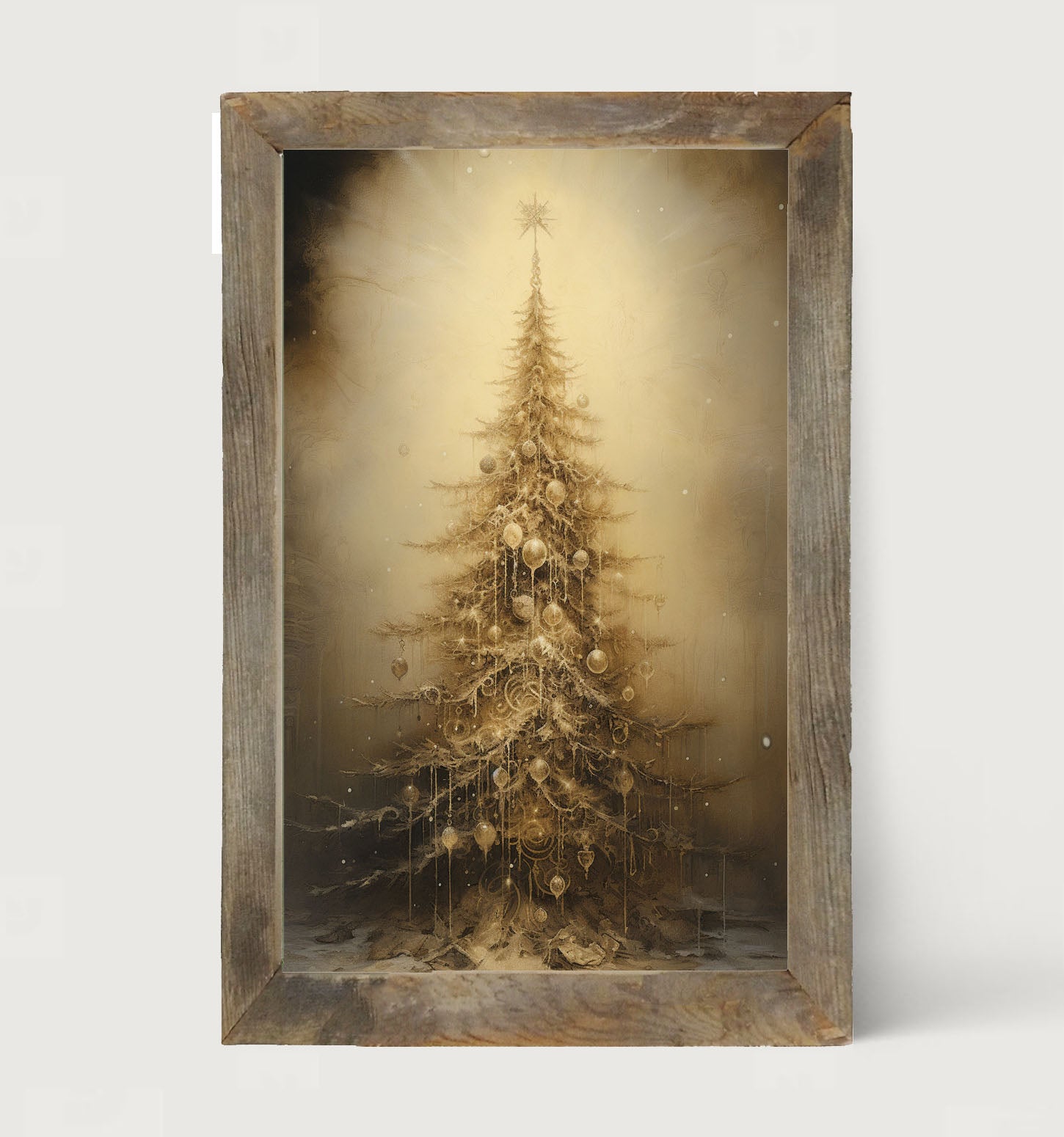 Adorned Christmas Tree - Framed Art