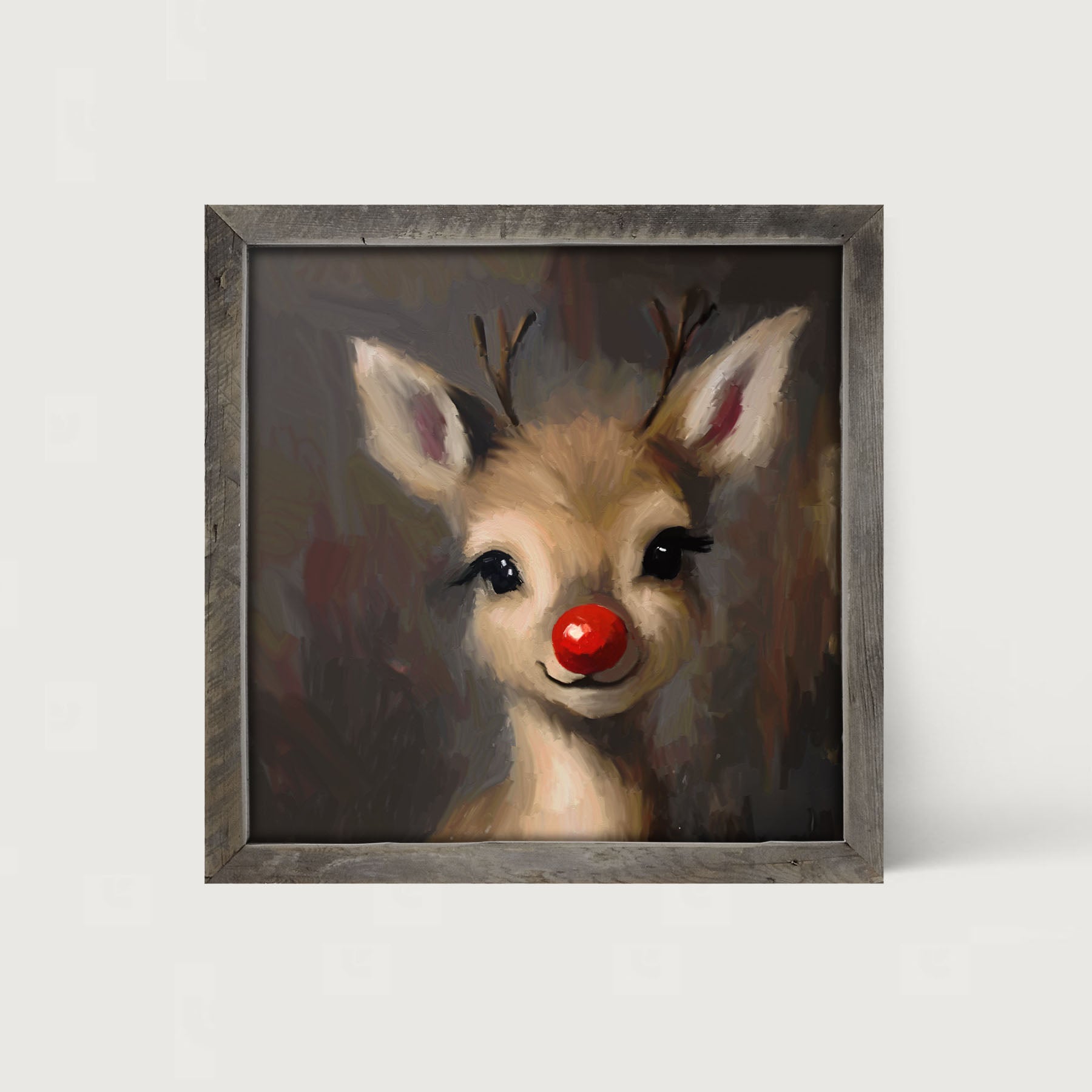 The red nosed Reindeer - Framed Art