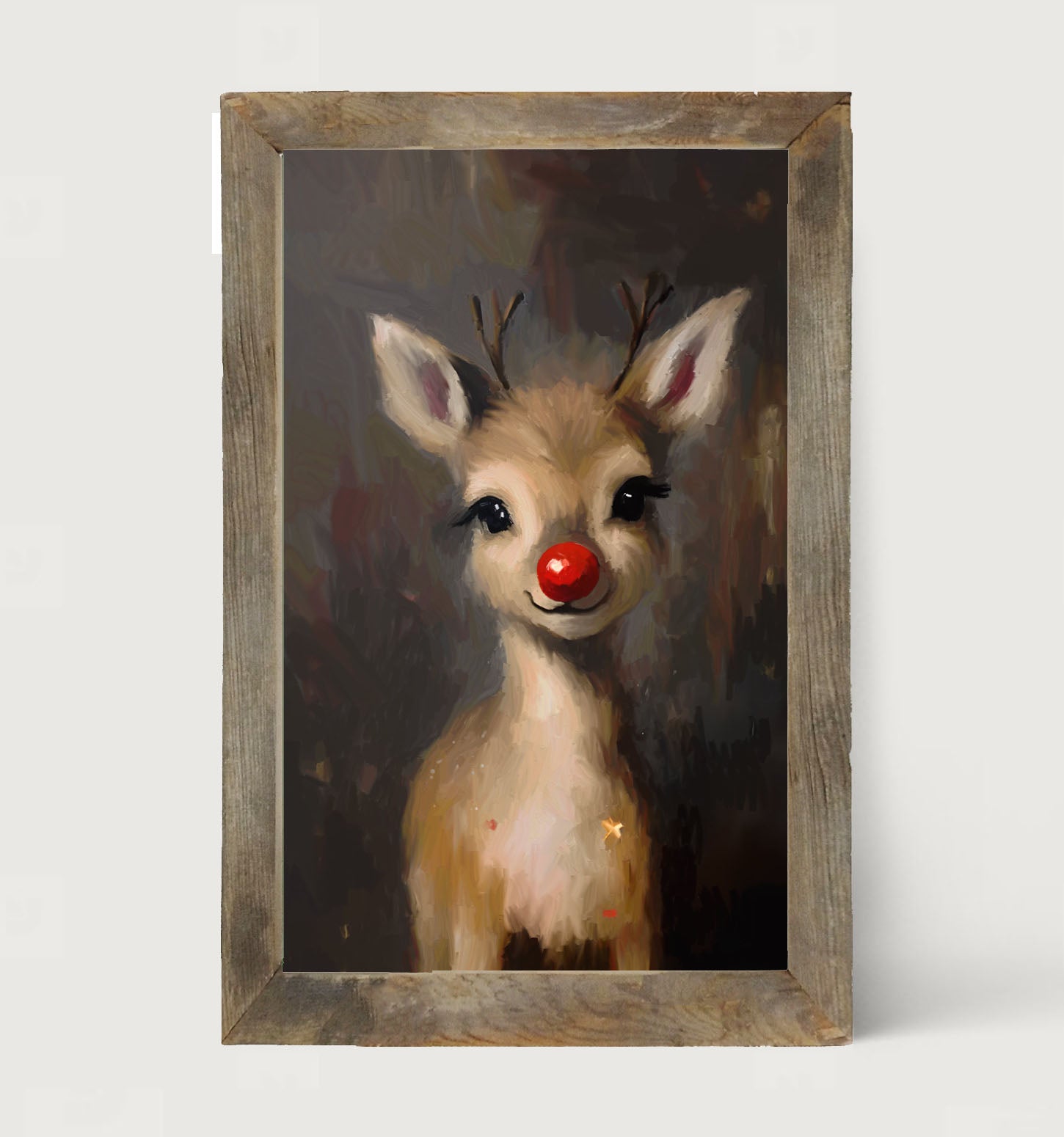 The red nosed Reindeer - Framed Art