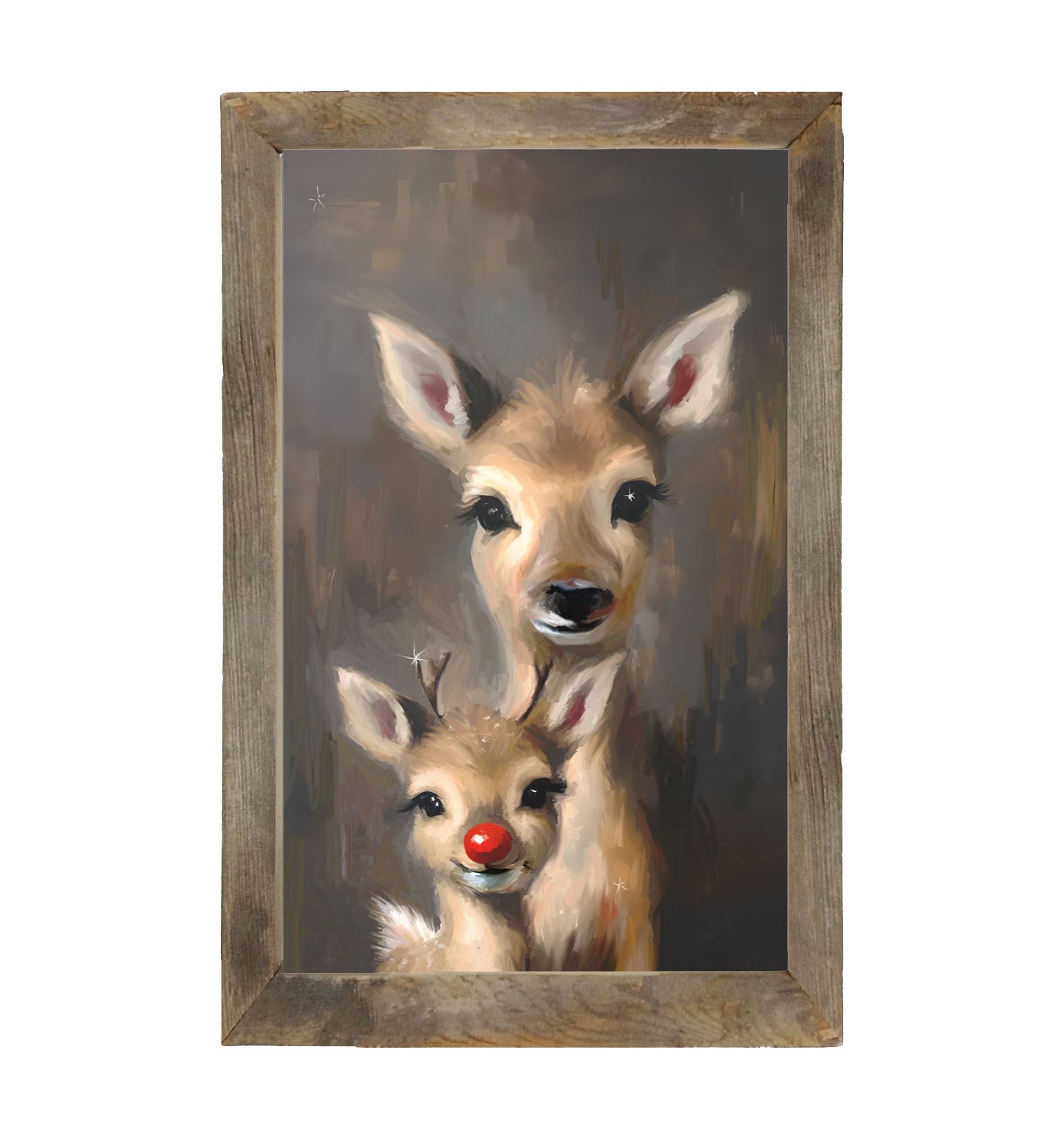 Rudolph and Mama - Framed Art