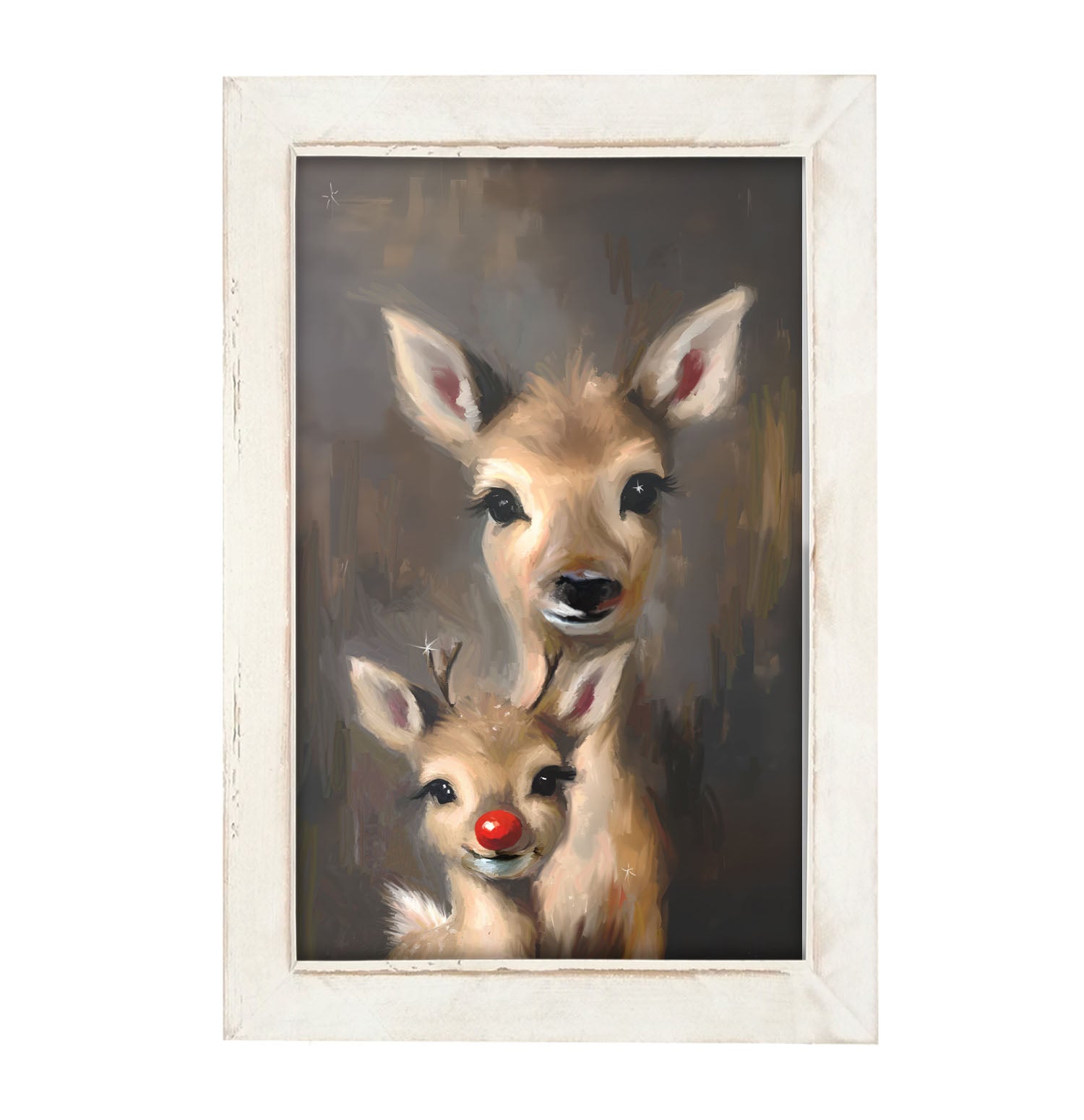 Rudolph and Mama - Framed Art