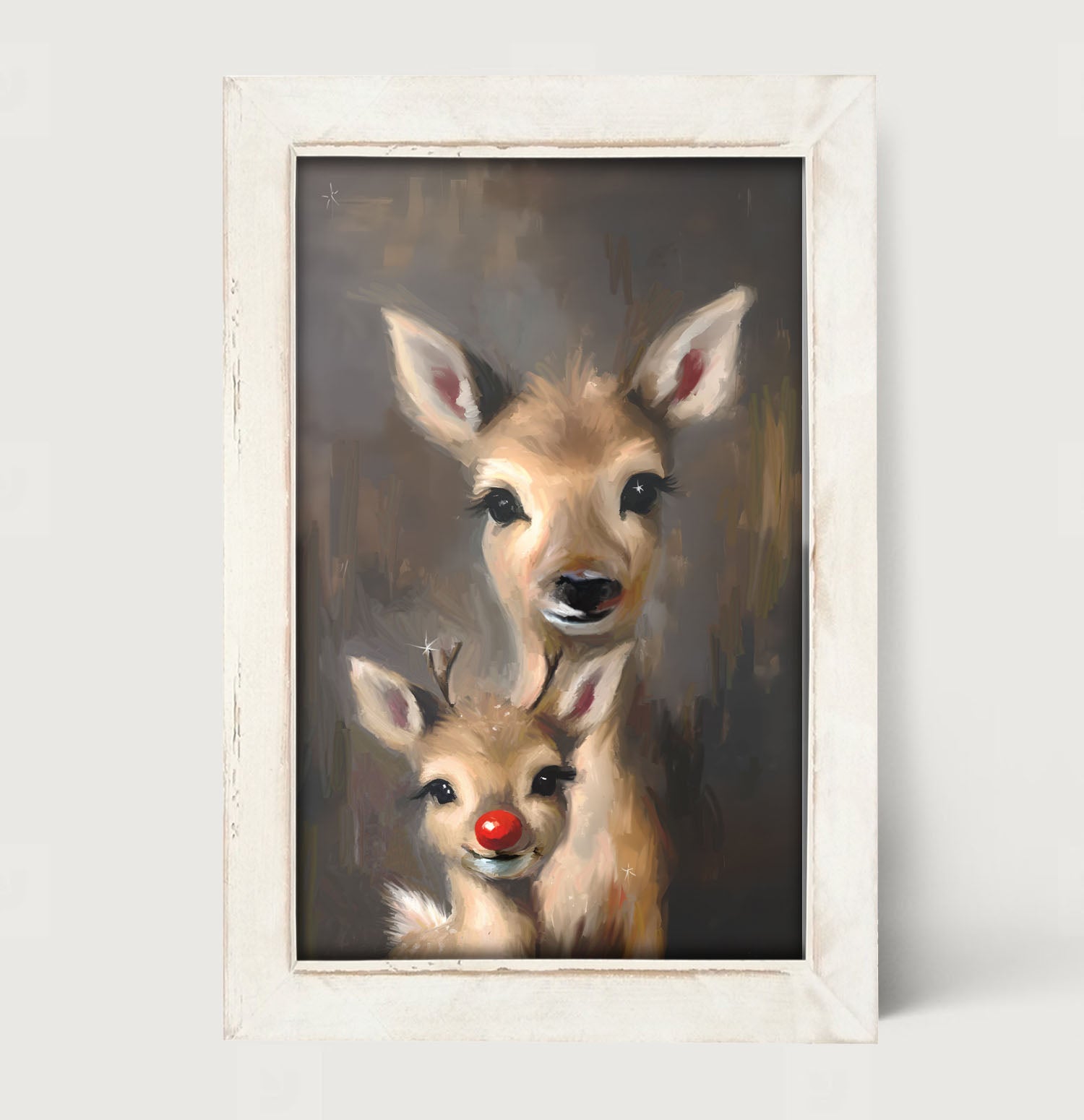 Rudolph and Mama - Framed Art