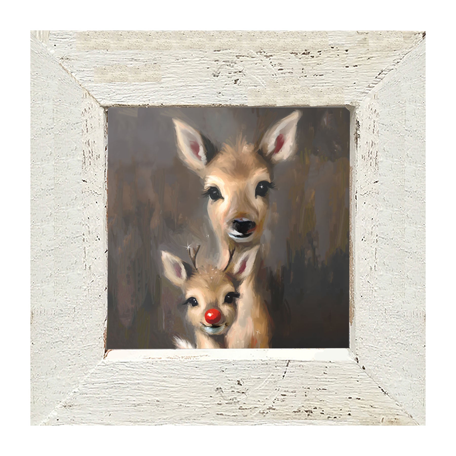 Rudolph and Mama - Framed Art
