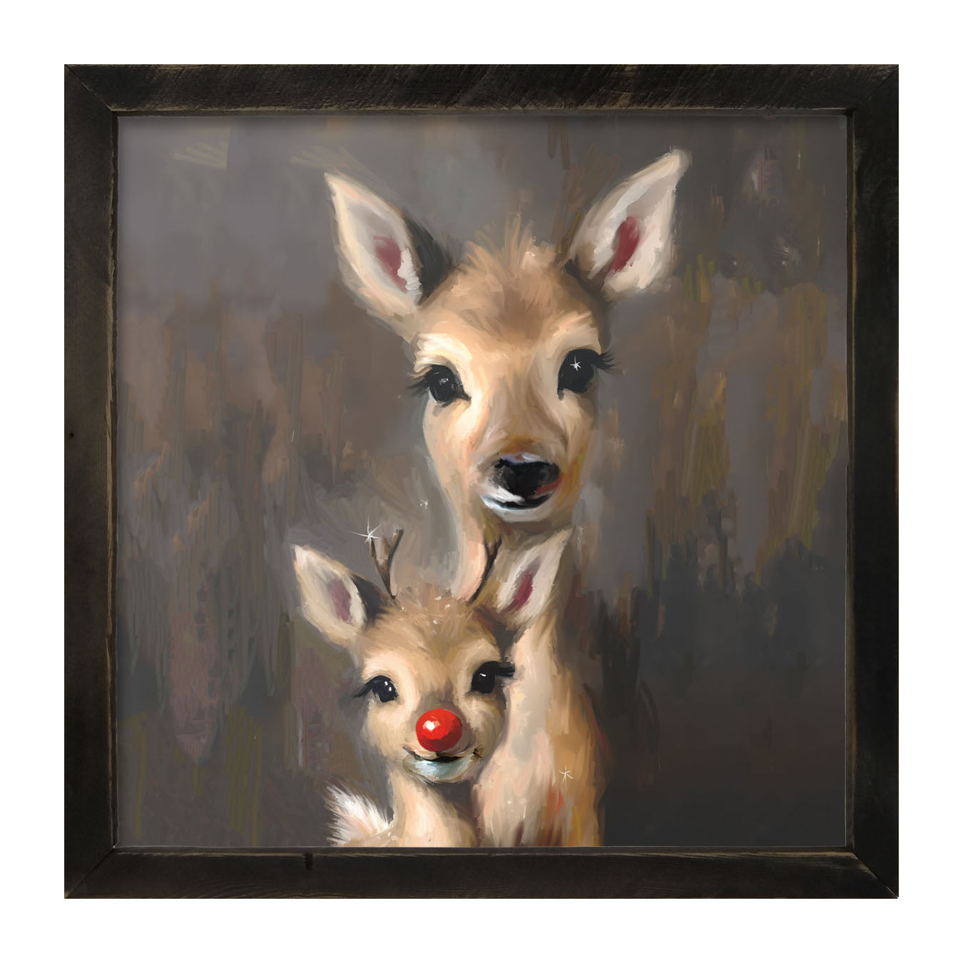 Rudolph and Mama - Framed Art