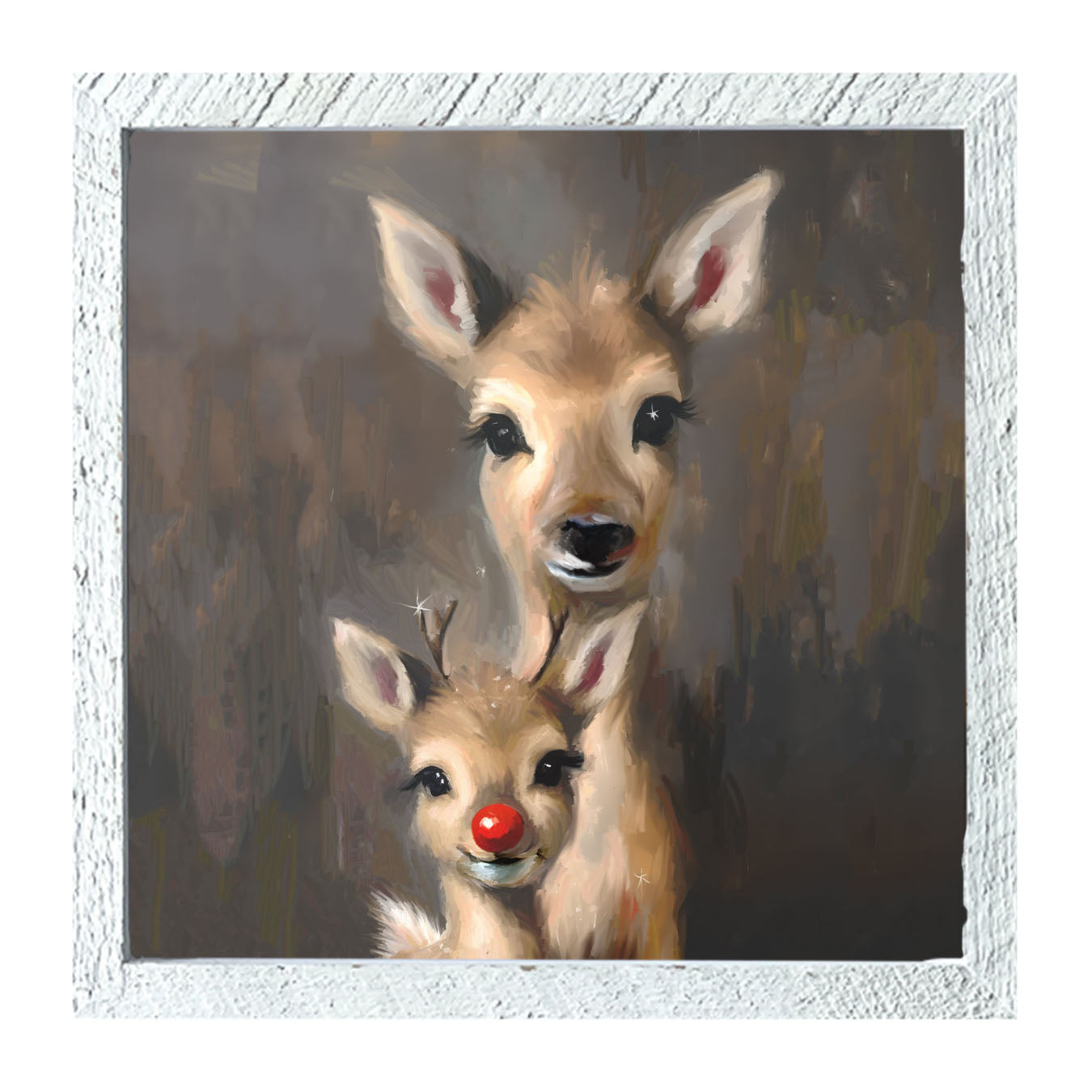 Rudolph and Mama - Framed Art