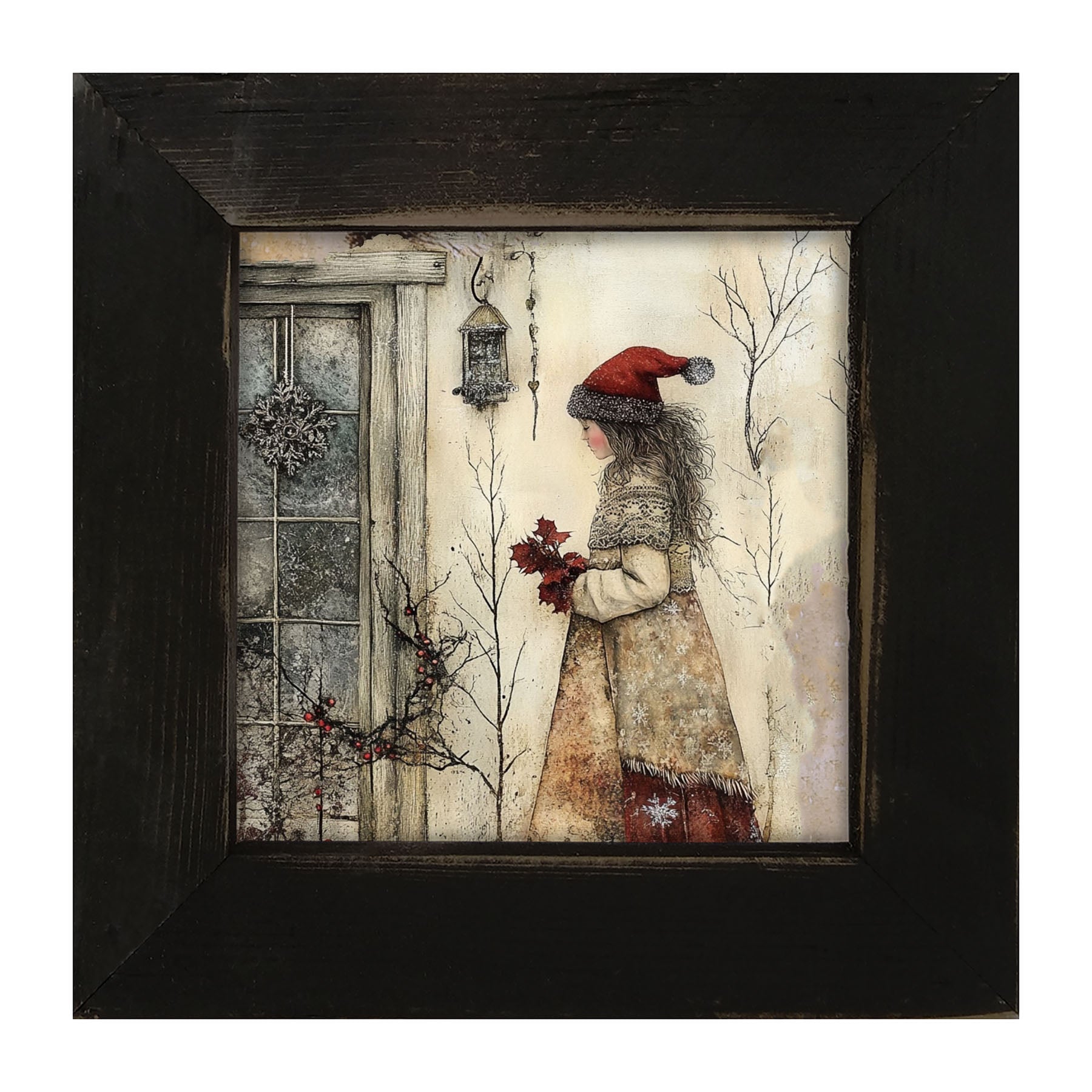 Wintertime Woman - Framed Art