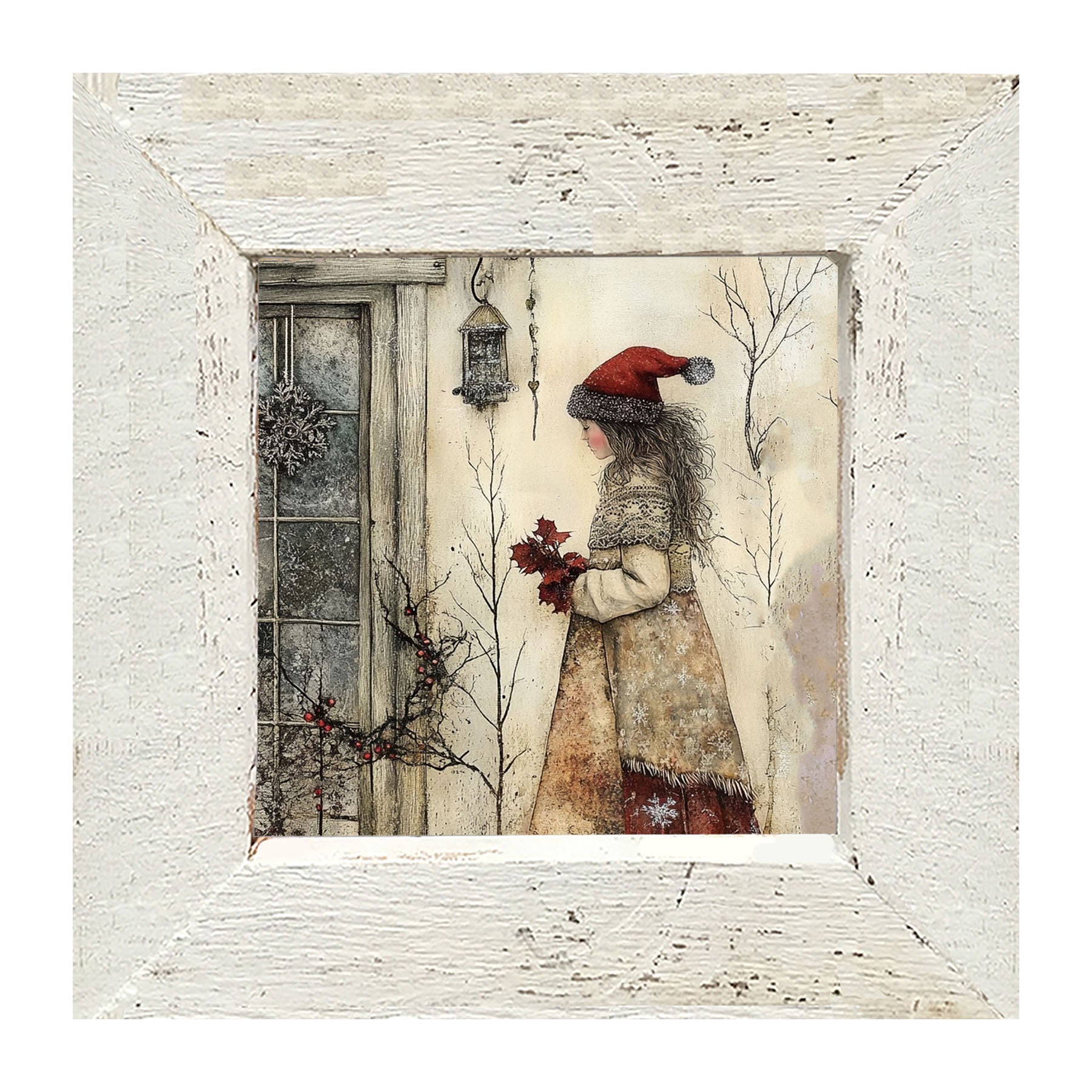 Wintertime Woman - Framed Art