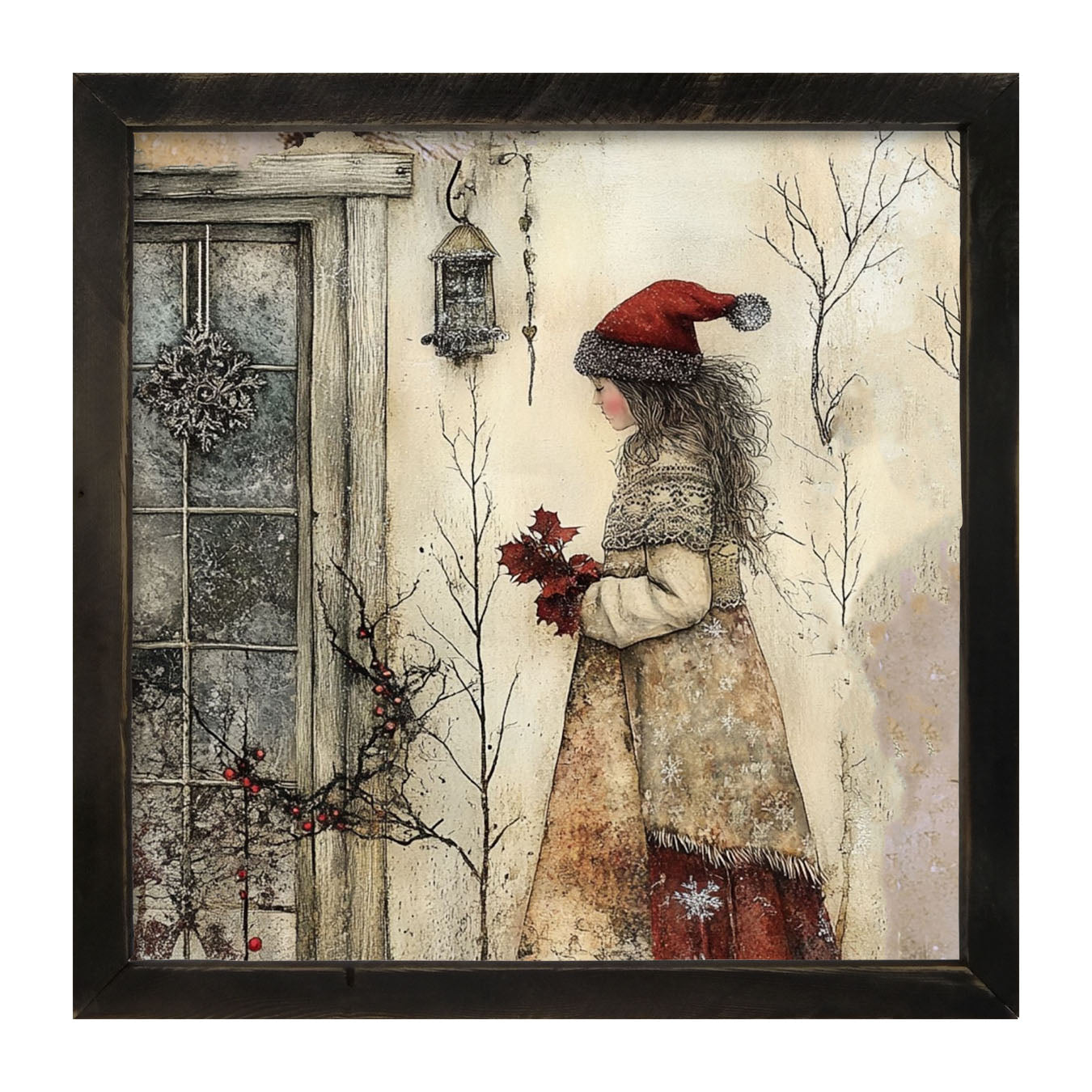 Wintertime Woman - Framed Art