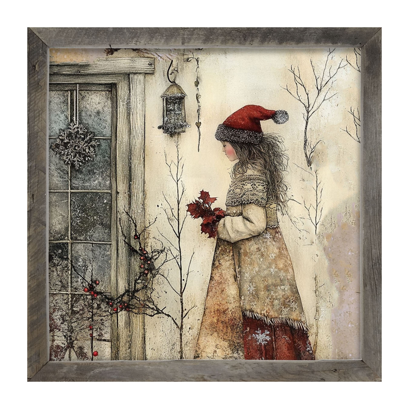 Wintertime Woman - Framed Art