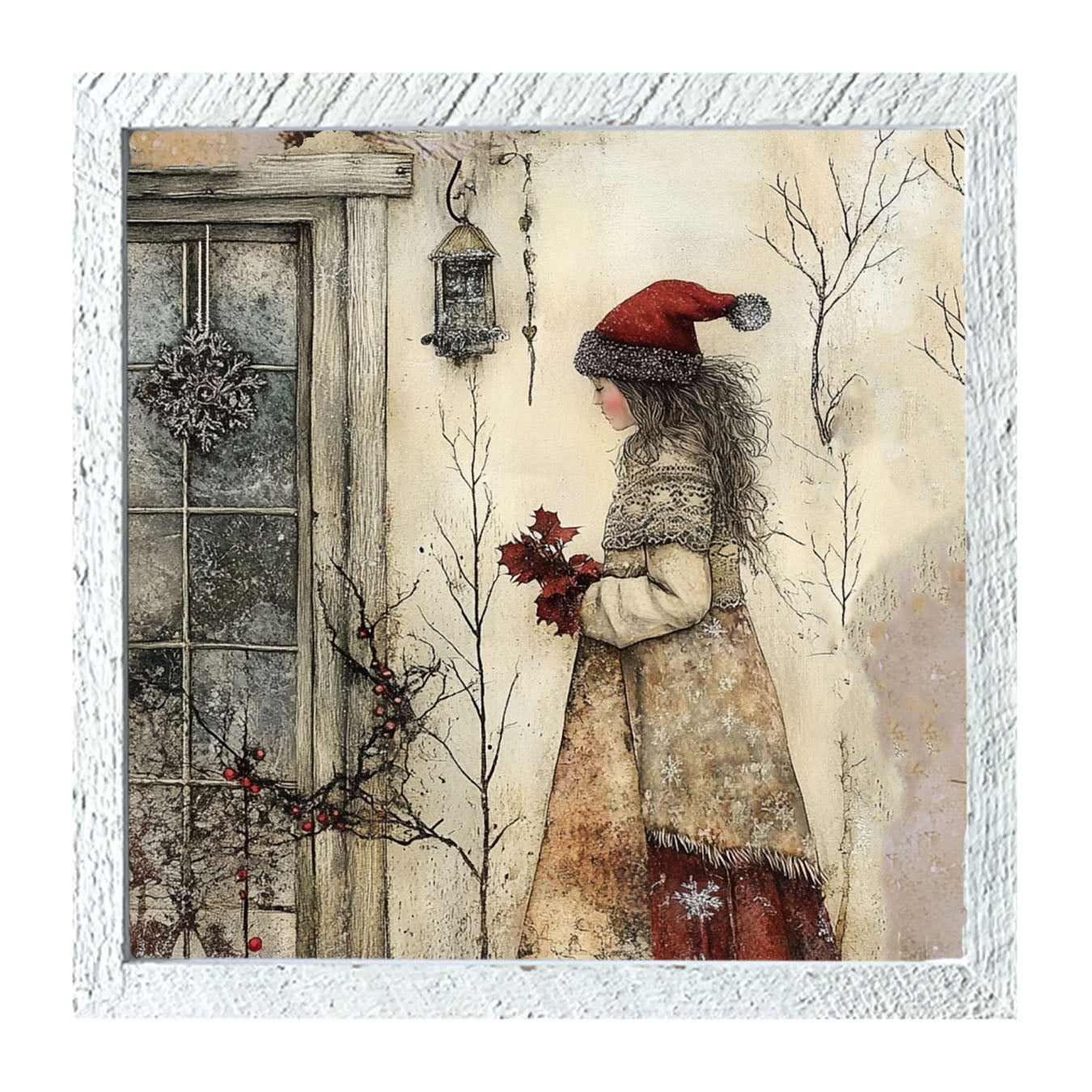 Wintertime Woman - Framed Art