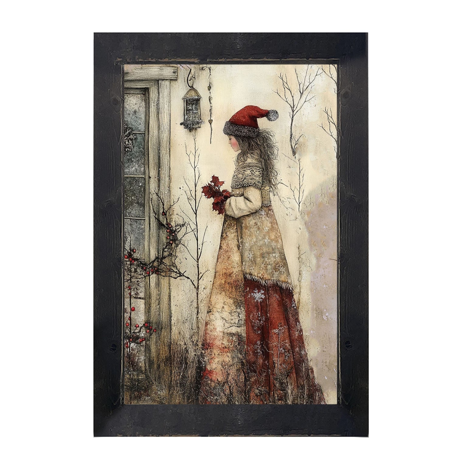 Wintertime Woman - Framed Art