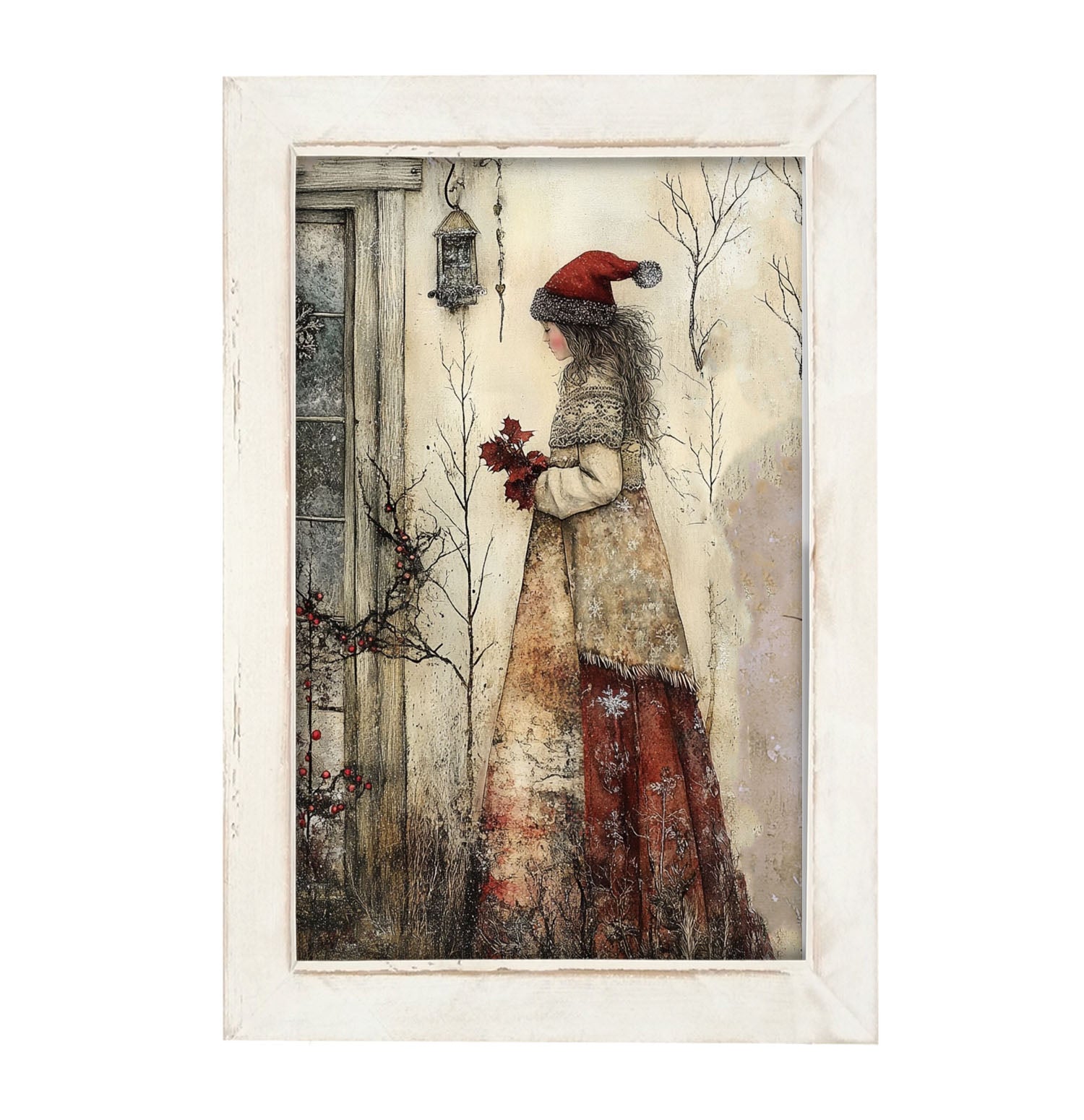 Wintertime Woman - Framed Art