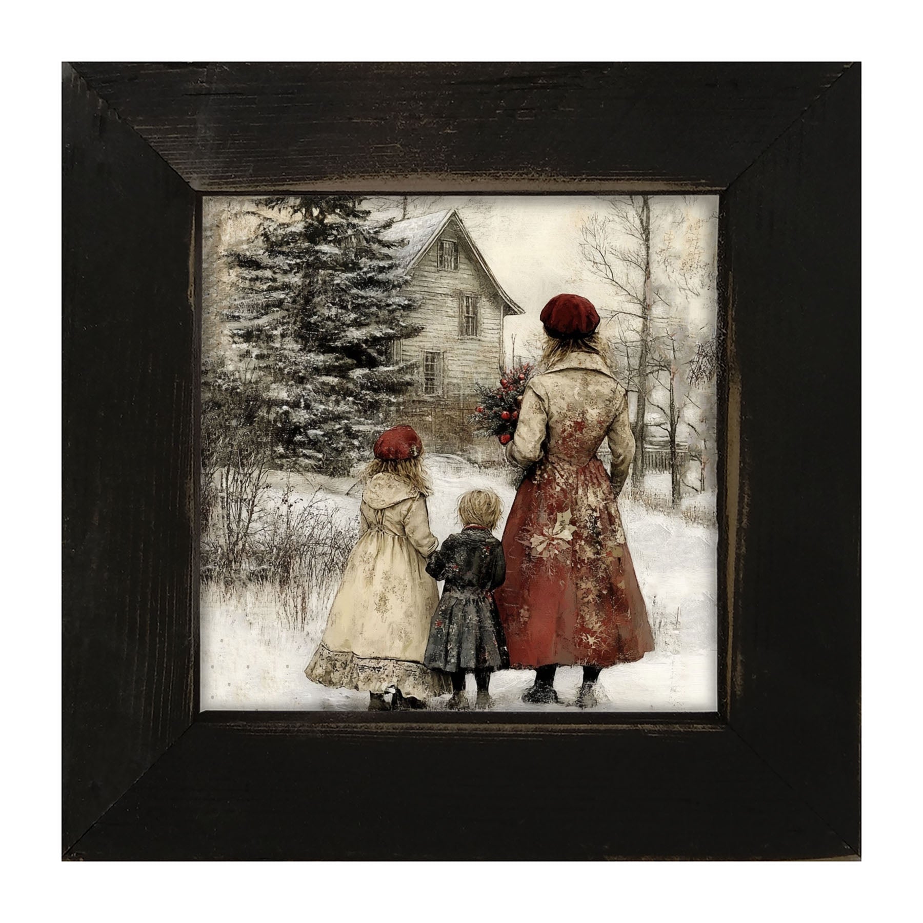 A Winter Visit - Framed Art