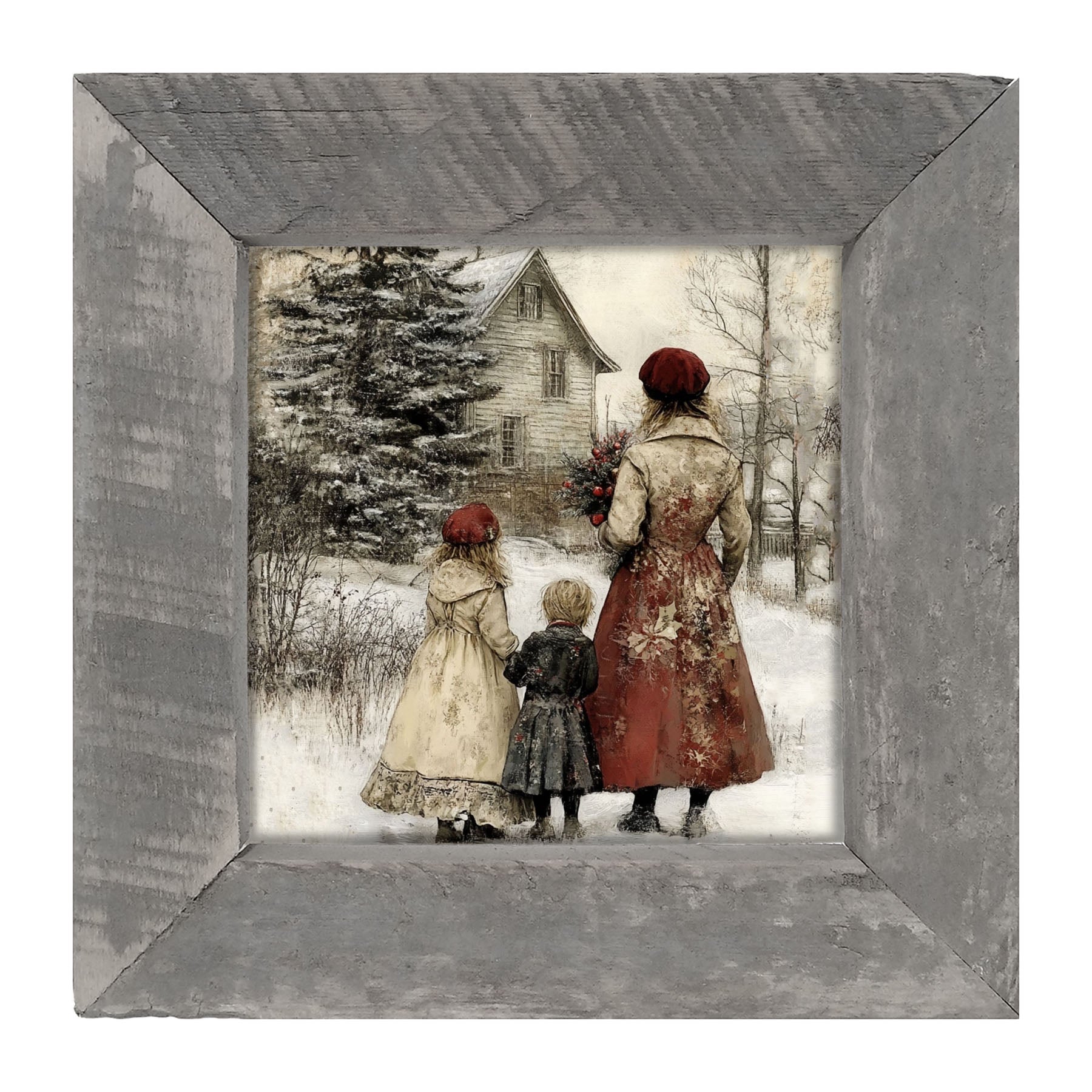 A Winter Visit - Framed Art