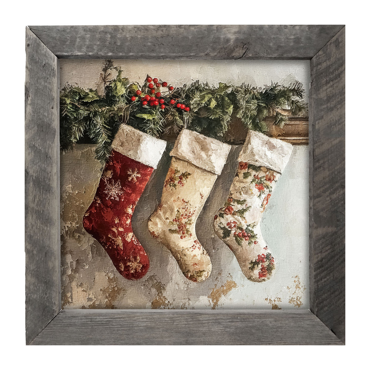 Christmas Stockings - Framed art