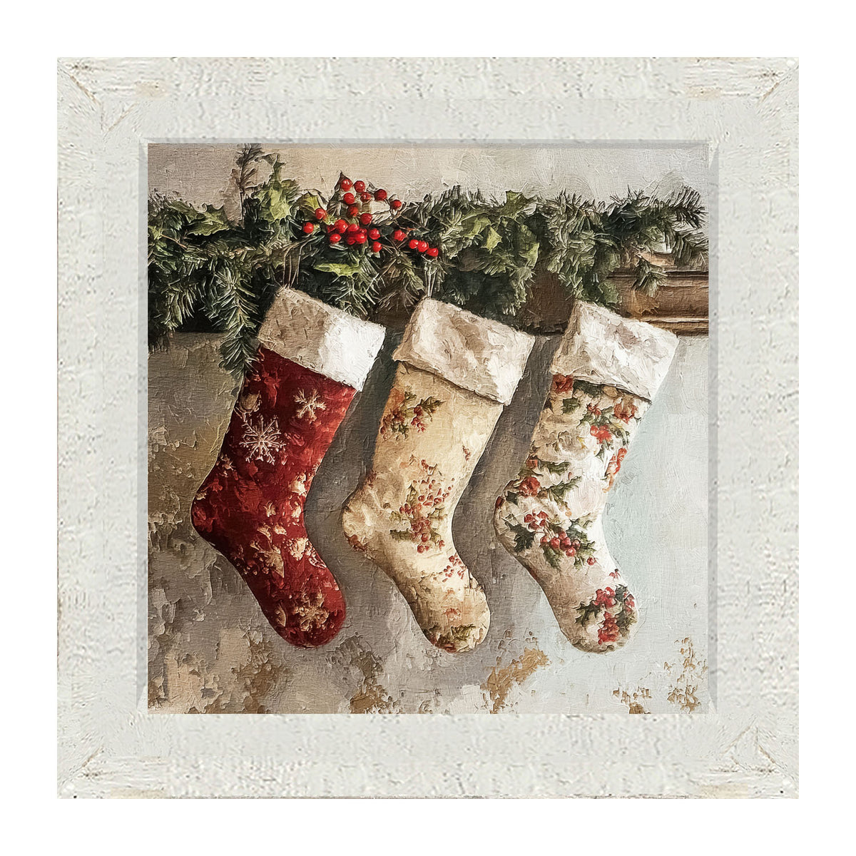 Christmas Stockings - Framed art