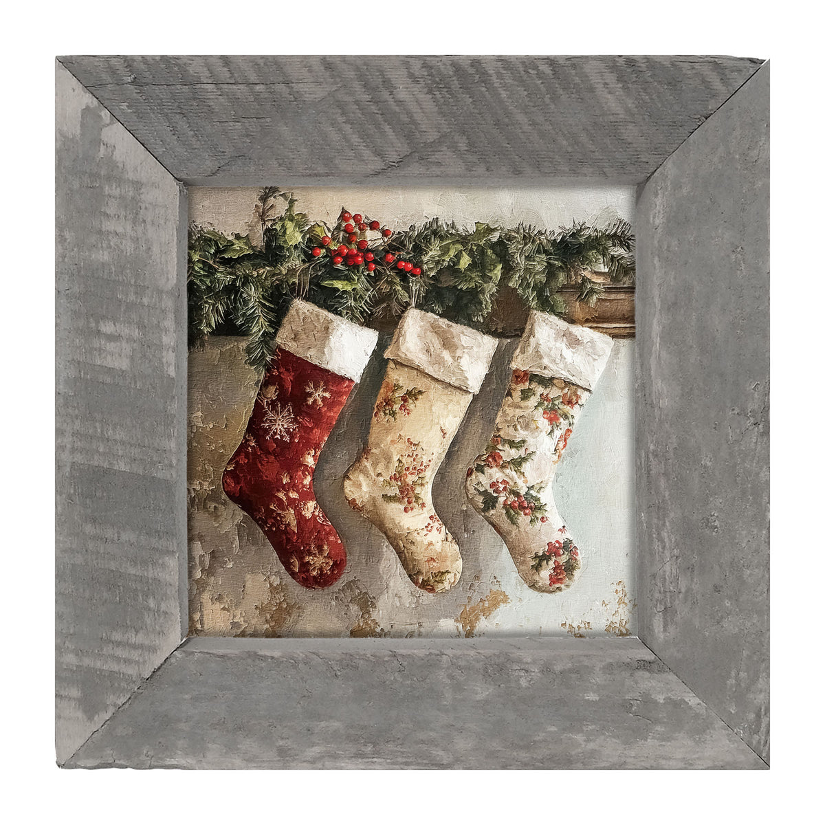Christmas Stockings - Framed art