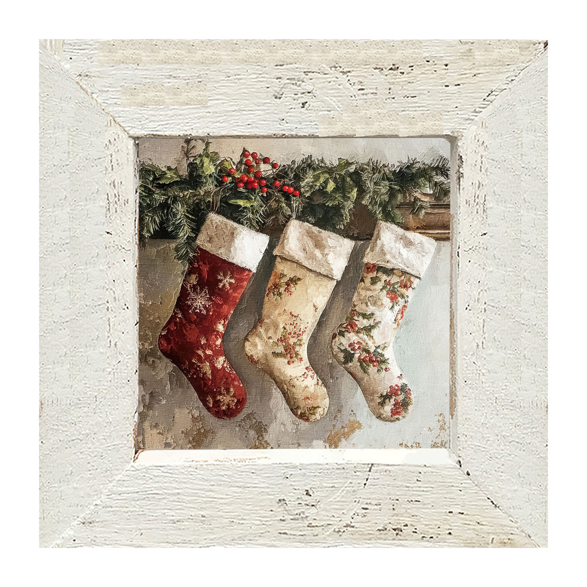 Christmas Stockings - Framed art