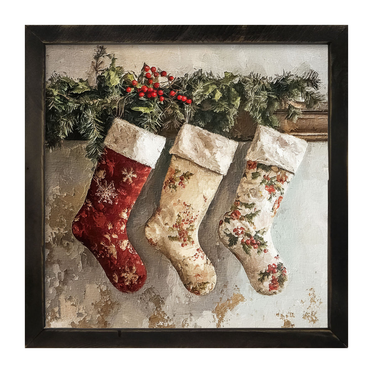 Christmas Stockings - Framed art