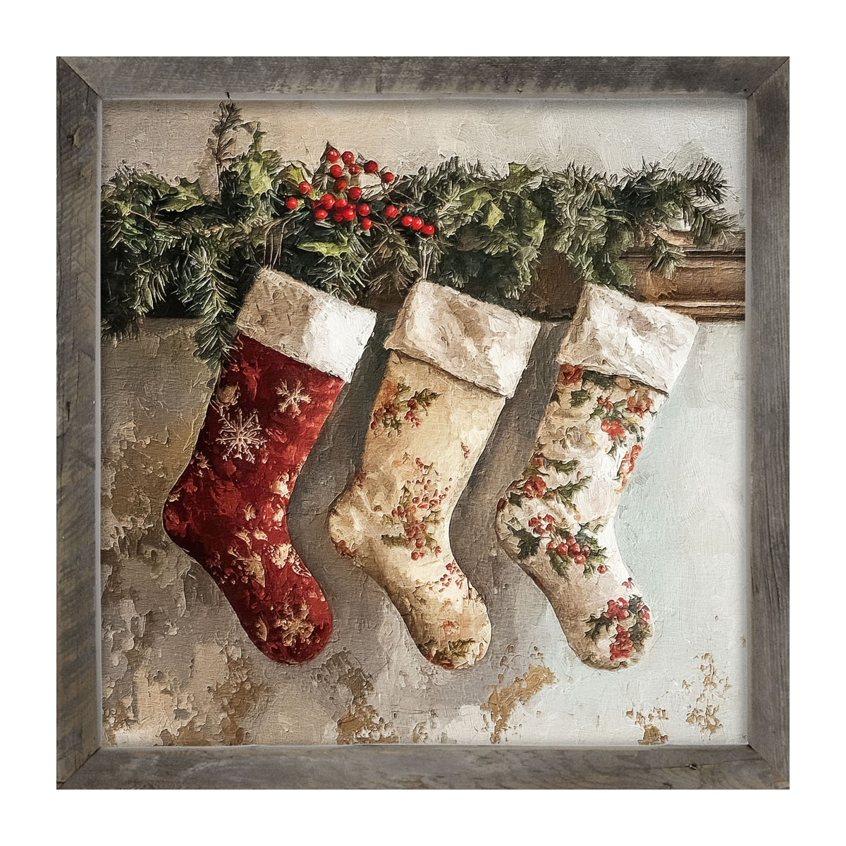 Christmas Stockings - Framed art